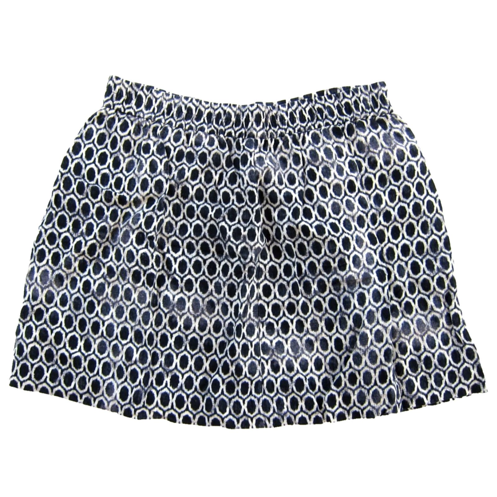 Ann Taylor Ann Taylor Loft Skirt – Linen Blue Pocket Short Elastic Waist Large Women’s XS? Size 36" / US 14 / IT 50 - 2 Thumbnail