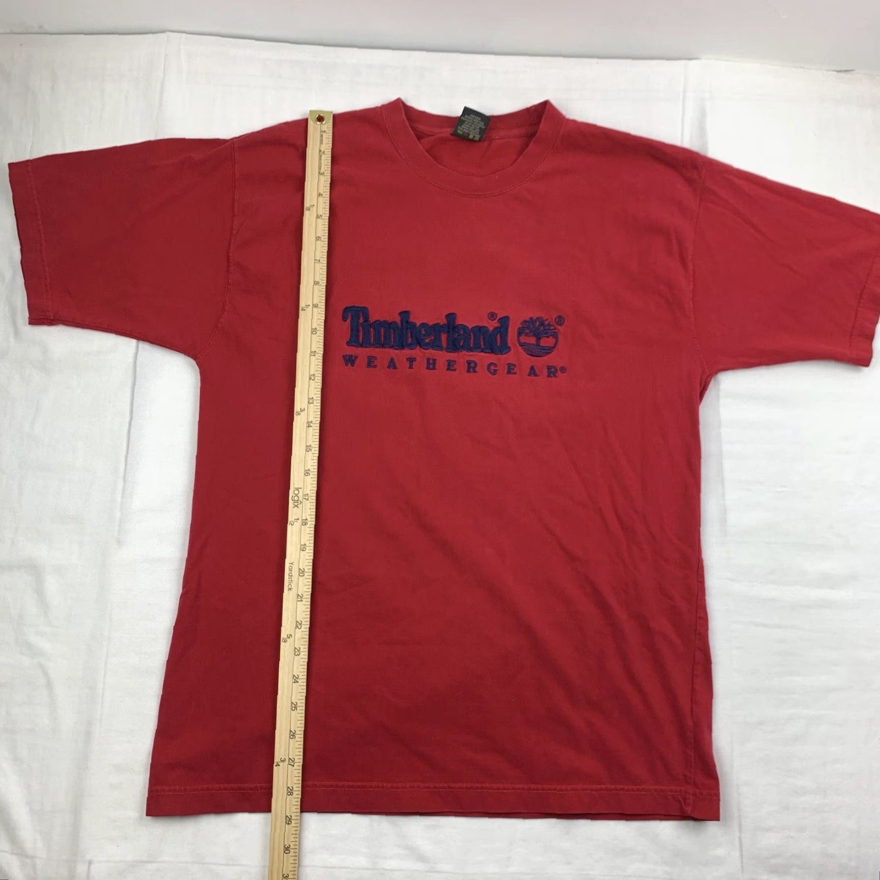 Timberland VINTAGE Timberland Shirt Adult L Red Embroidered Grunge Y2K American Men Size US L / EU 52-54 / 3 - 5 Thumbnail