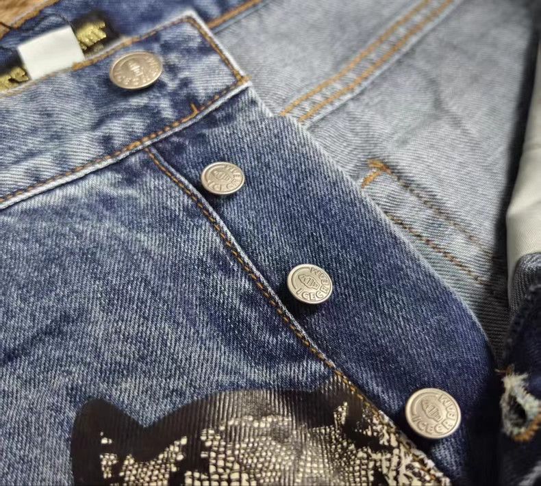 Billionaire Boys Club 2025 Year of the Snake Limited Edition Flying Dog Jeans Size US 32 / EU 48 - 4 Thumbnail
