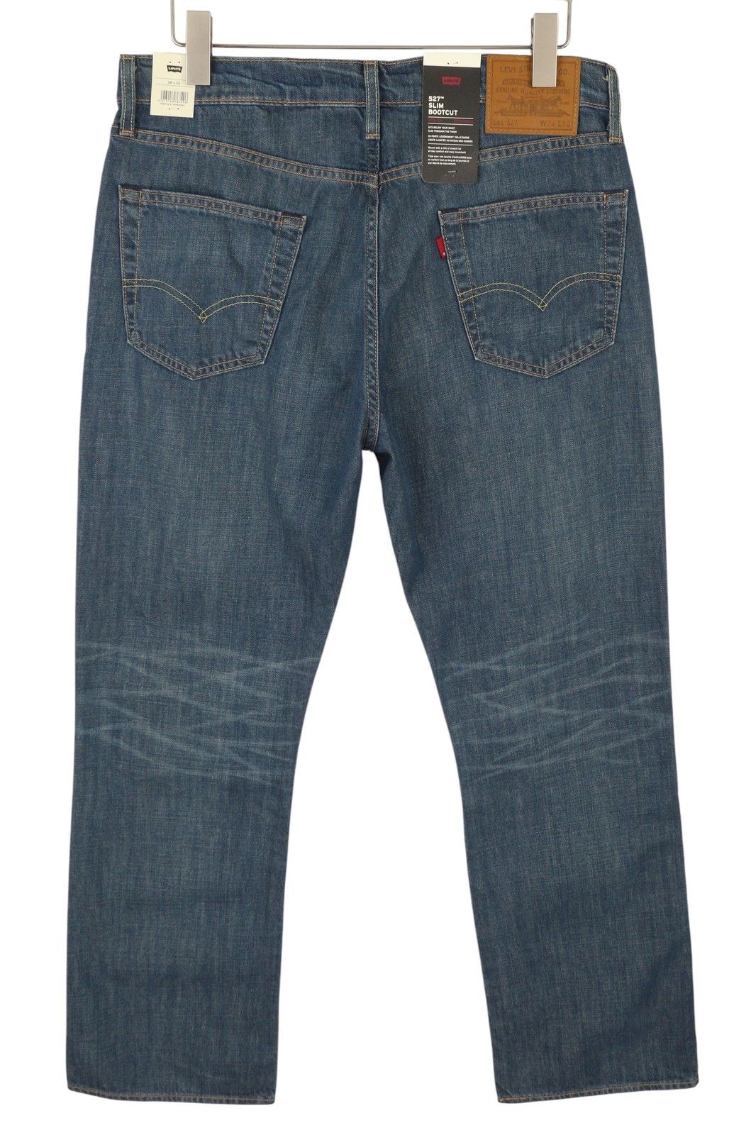 Levi's 527 W34/L32 Slim Bootcut Faded Blue Jeans 87075 Size US 34 / EU 50 - 2 Thumbnail