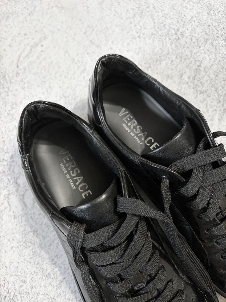 Versace Versace Medusa Greca Leather Sneakers Low Top Designer Shoes Size US 8 / EU 41 - 9 Thumbnail