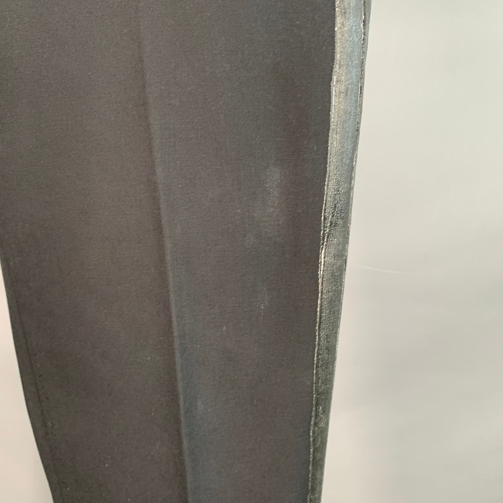 Maison Margiela MAISON MARTIN MARGIELA Black Cotton Front Button Fly Pants Size US 36 / EU 52 - 4 Thumbnail
