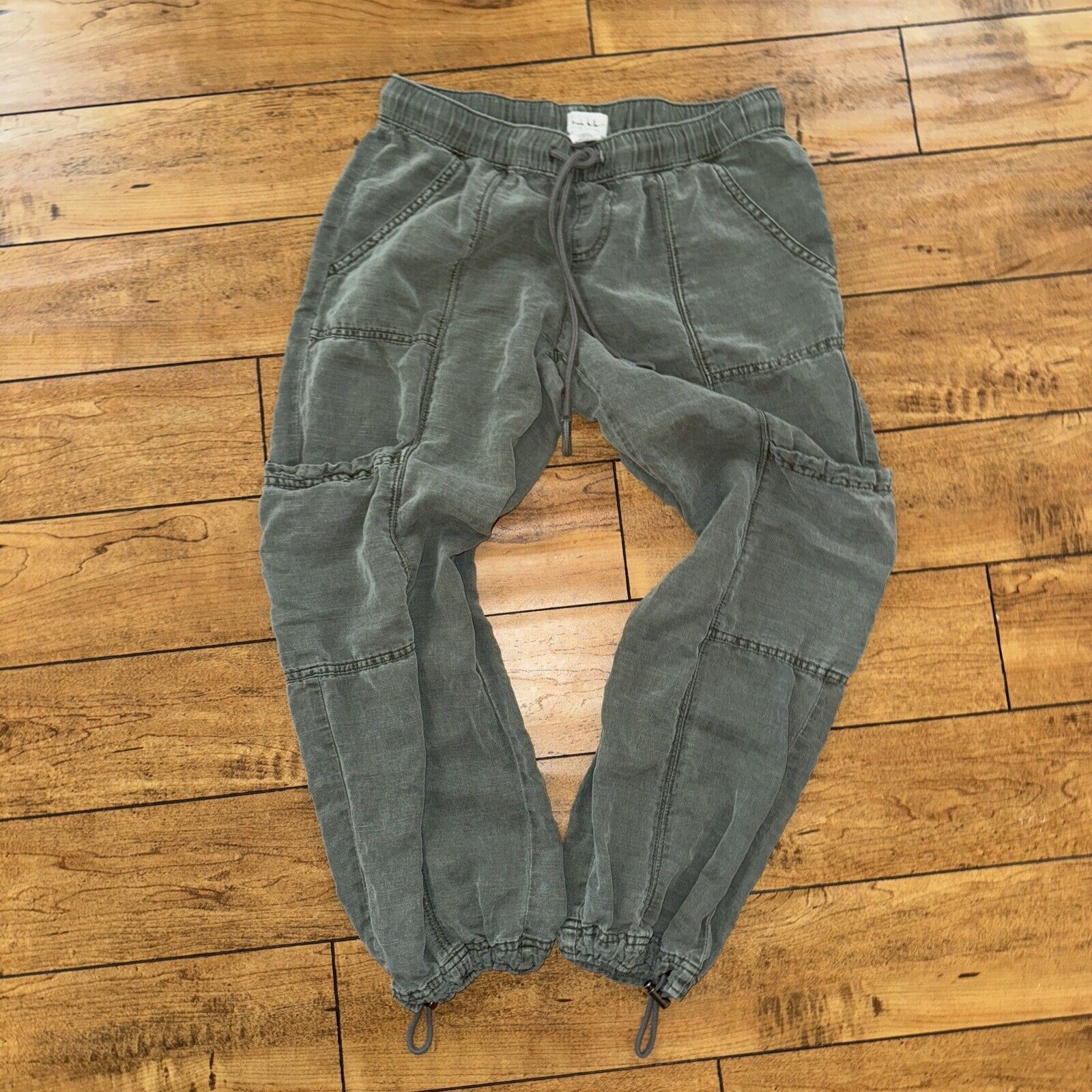 Nicole Miller Nicole Miller Cargo Jogger Pants Olive Green Small 28x28 Size 28" / US 6 / IT 42 - 3 Thumbnail