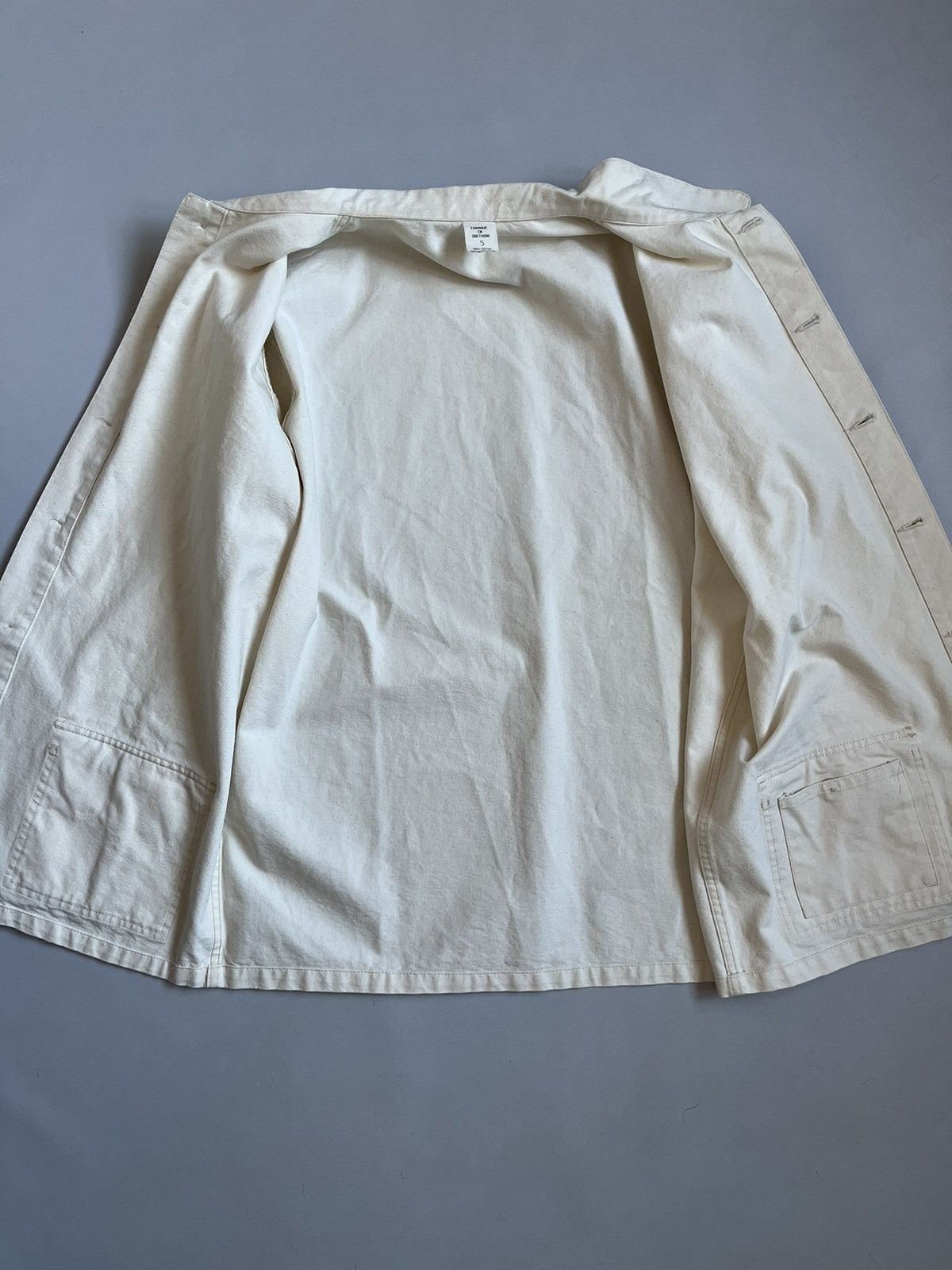 Vintage Vintage Men Ababord France Bretagne White Work Marine Jacket Size US L / EU 52-54 / 3 - 6 Thumbnail