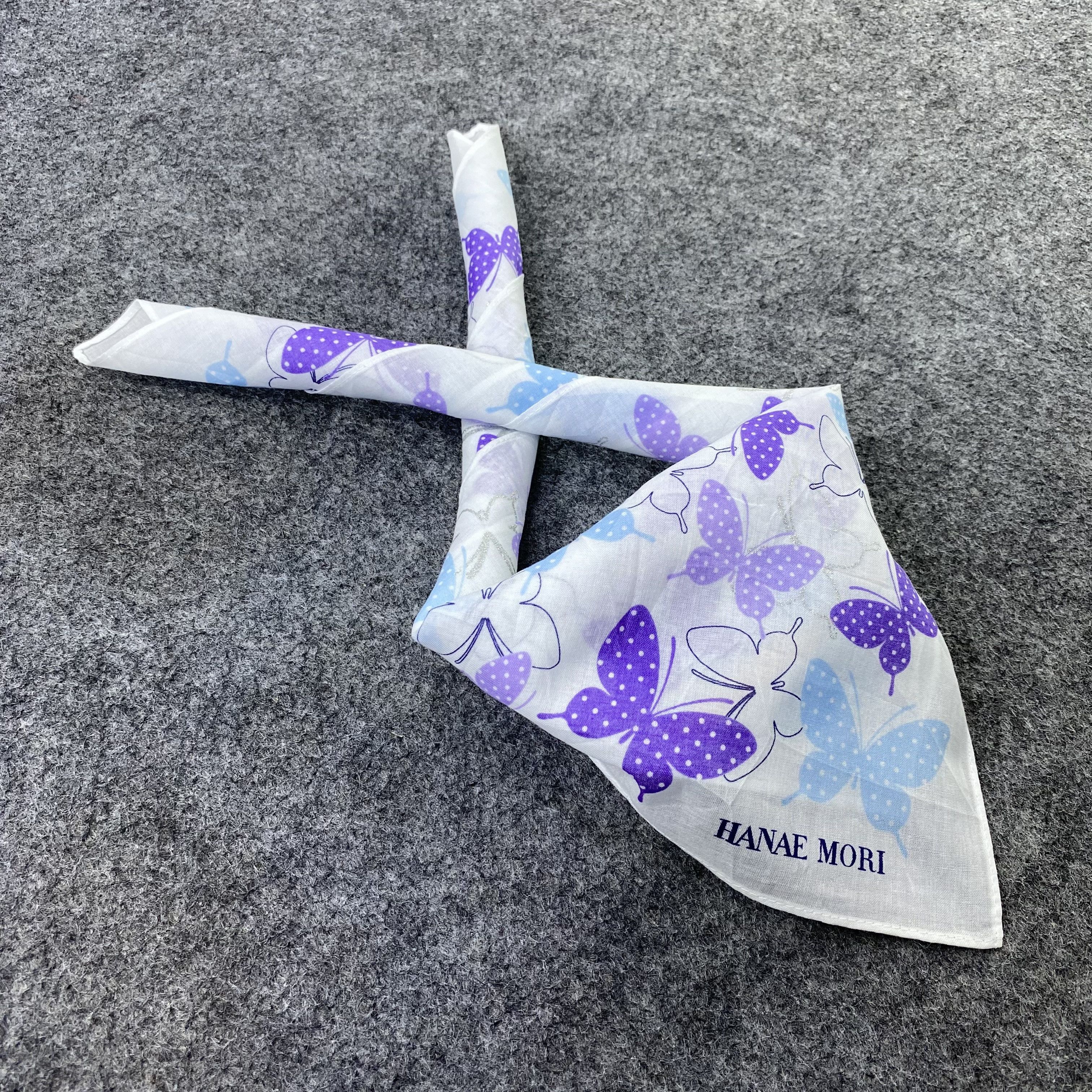 Hanae Mori Hanae Mori Handkerchief Neckerchief Bandana-B1625 Size ONE SIZE - 1 Thumbnail