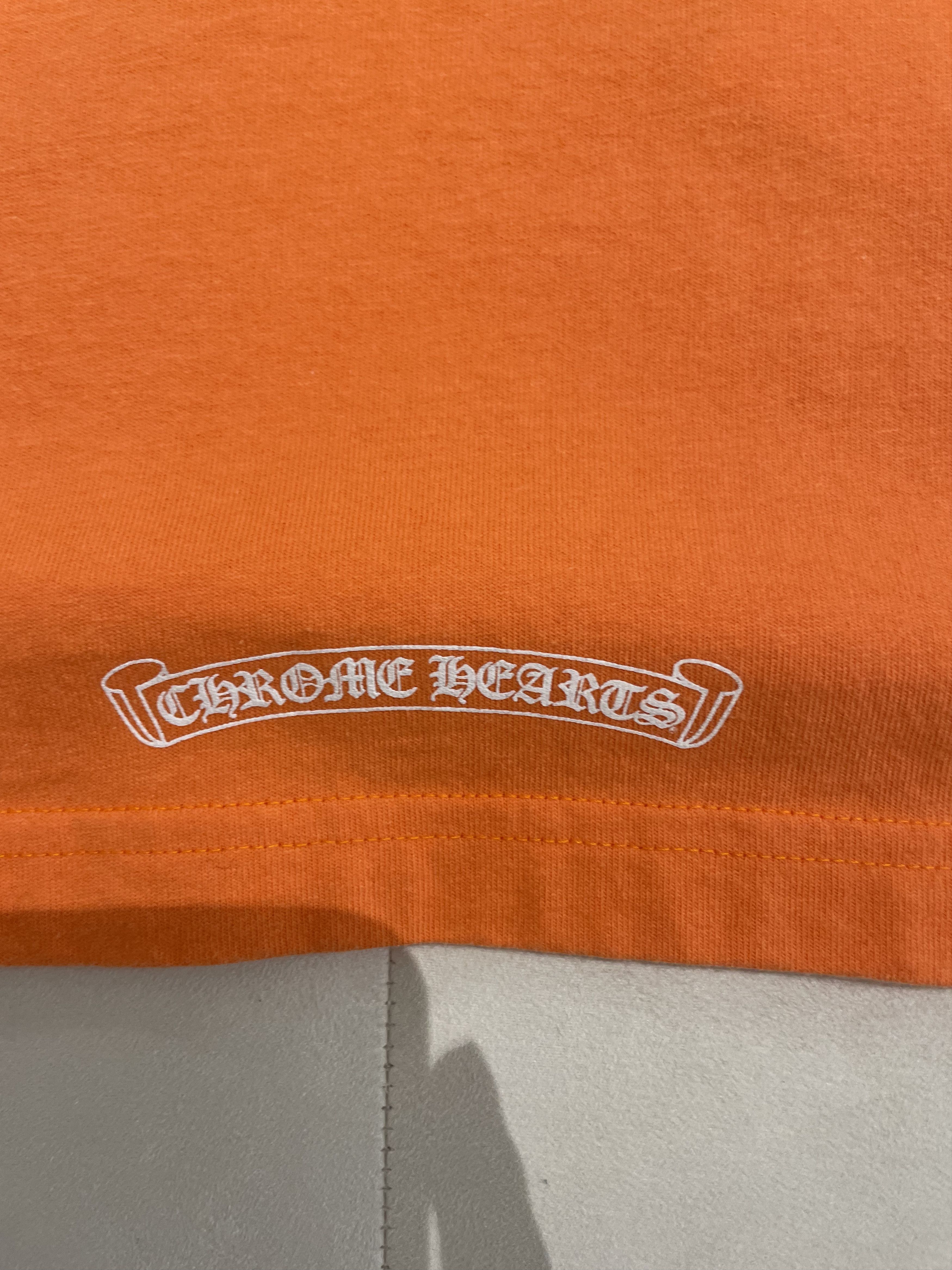 Chrome Hearts Matty Boy Orange Long Sleeve T-Shirt Tee