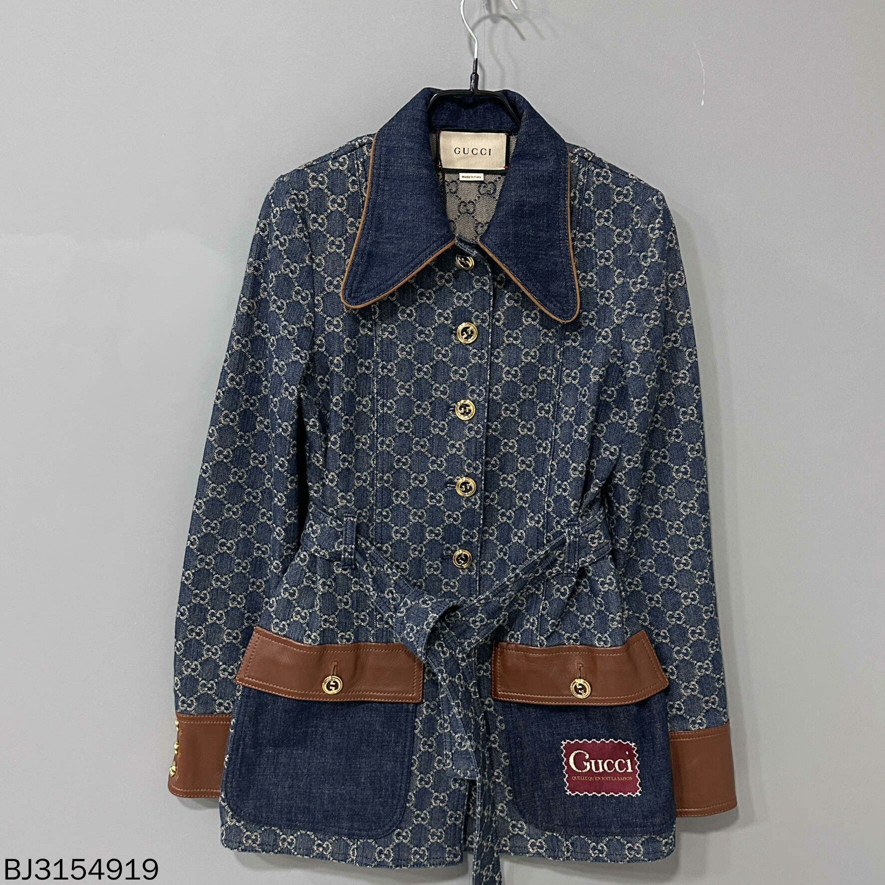 Gucci Gucci Monogram Denim Jacket Size S / US 4 / IT 40 - 1 Thumbnail