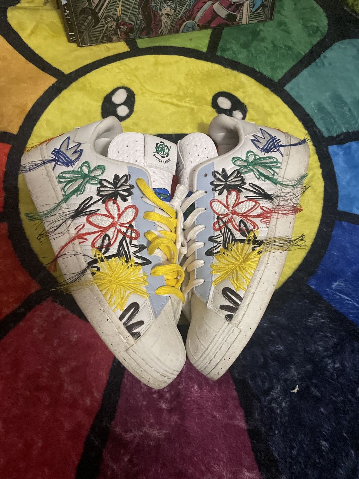 Adidas Sean Wortherspoon Super Earth Adidas Superstar Size US 11.5 / EU 44-45 - 1 Thumbnail