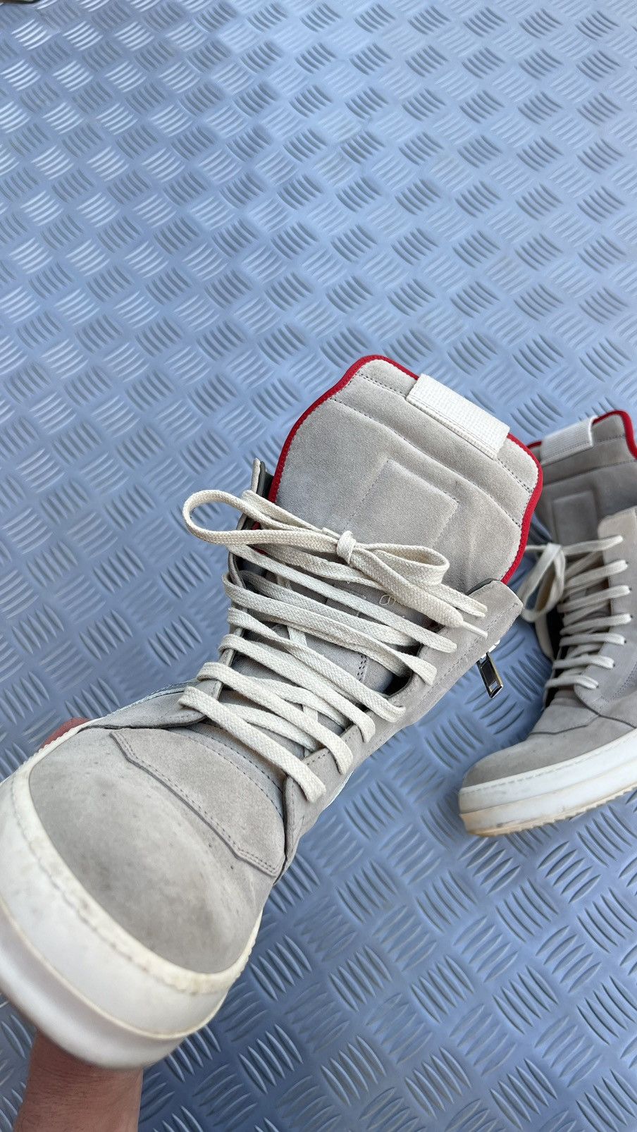 Rick Owens Rick Owens geobasket pearl reflective Size US 7.5 / EU 40-41 - 12 Thumbnail