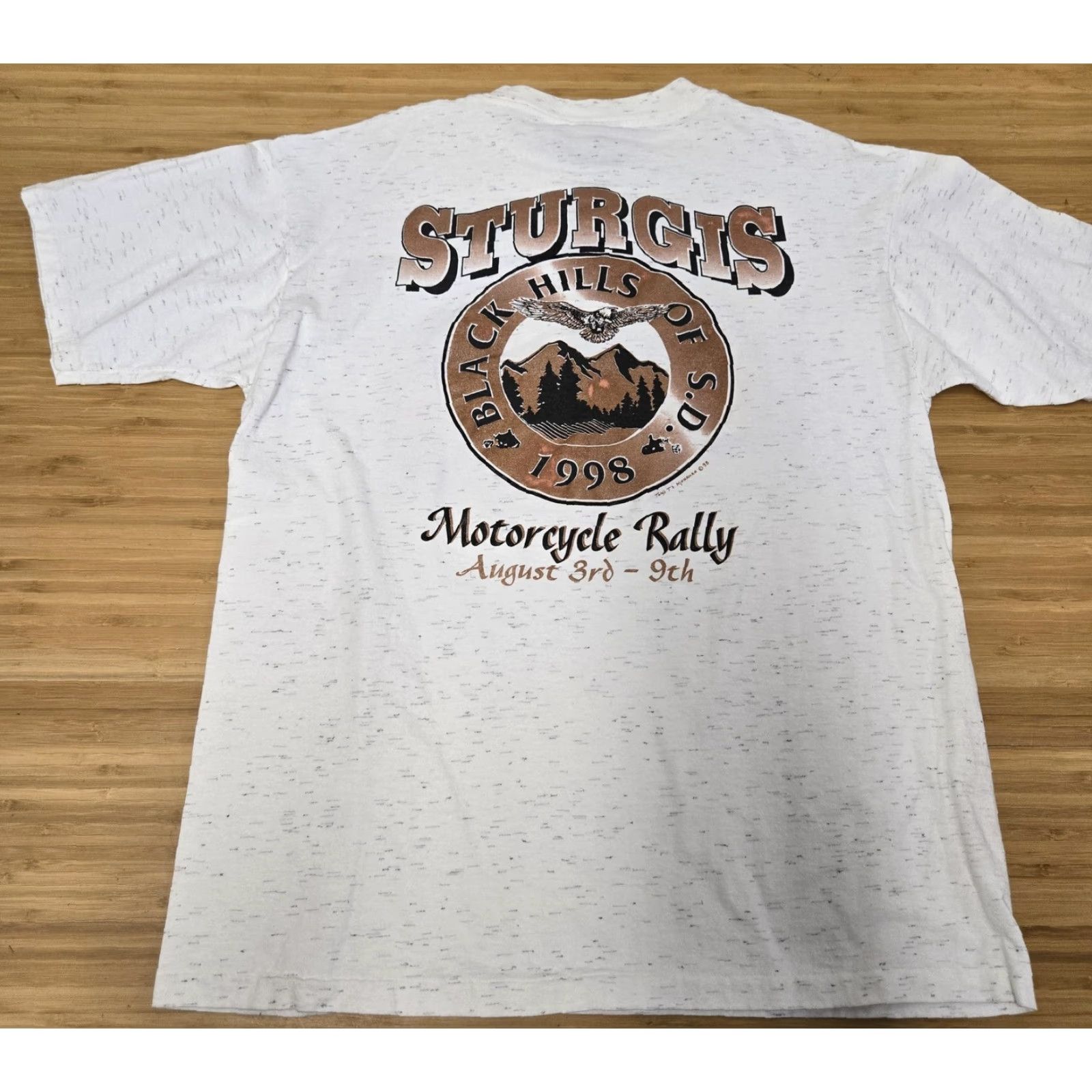 Vintage VINTAGE Sturgis Shirt Mens Large Black Hills Motorcycle Rally 1998 Oneita 90s Size US L / EU 52-54 / 3 - 4 Thumbnail