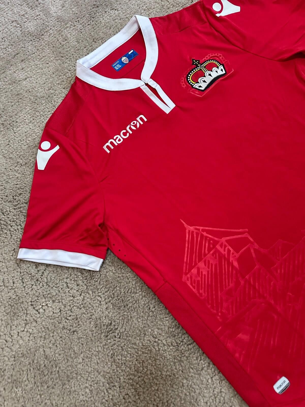 Macron Macron Liechtenstein 2018/19 Football Shirt Soccer Jersey Size US XL / EU 56 / 4 - 3 Thumbnail