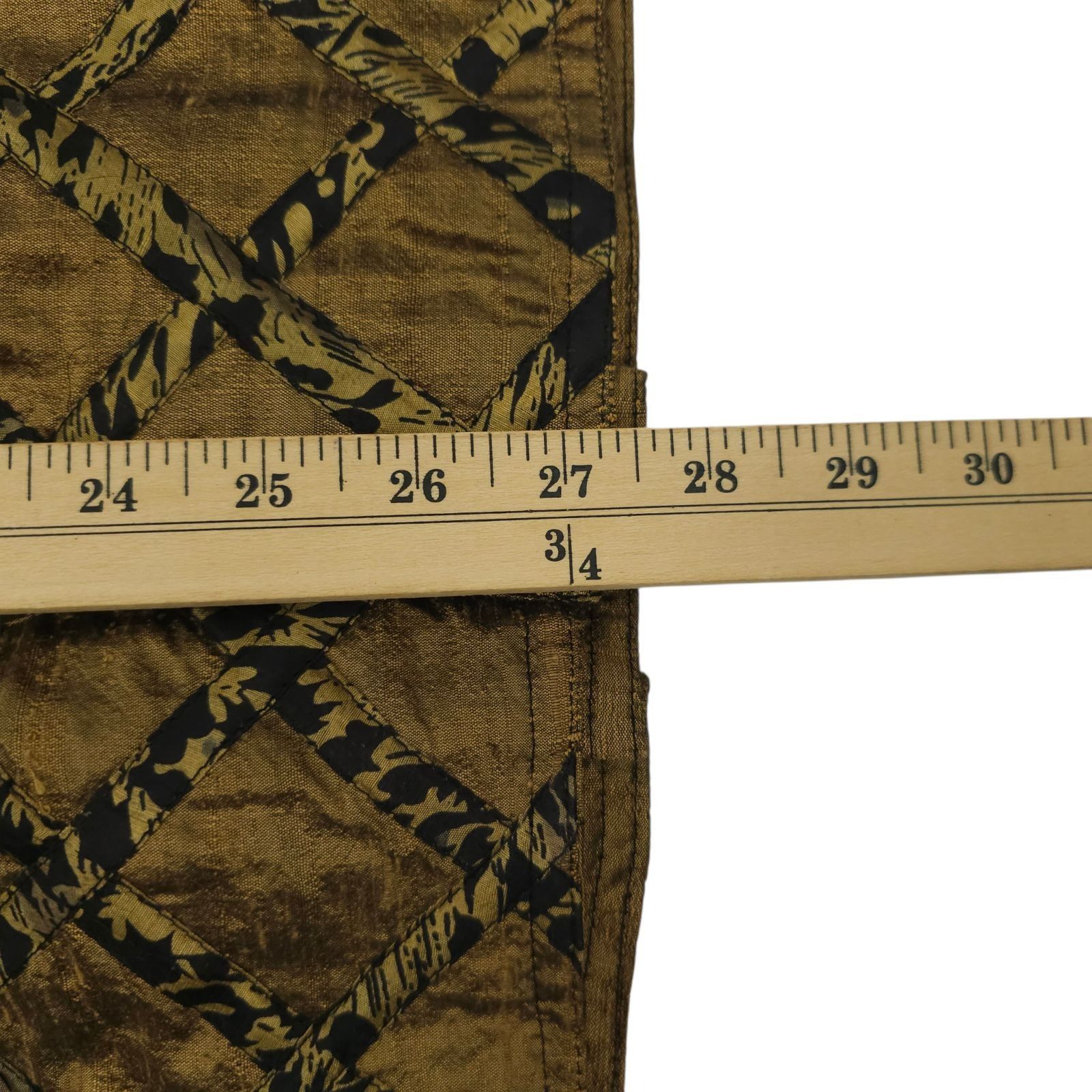 Other Yak Magik Silk Quilted Jacket XL Gold Bronze Lattice Toggle Size XL / US 12-14 / IT 48-50 - 17 Thumbnail