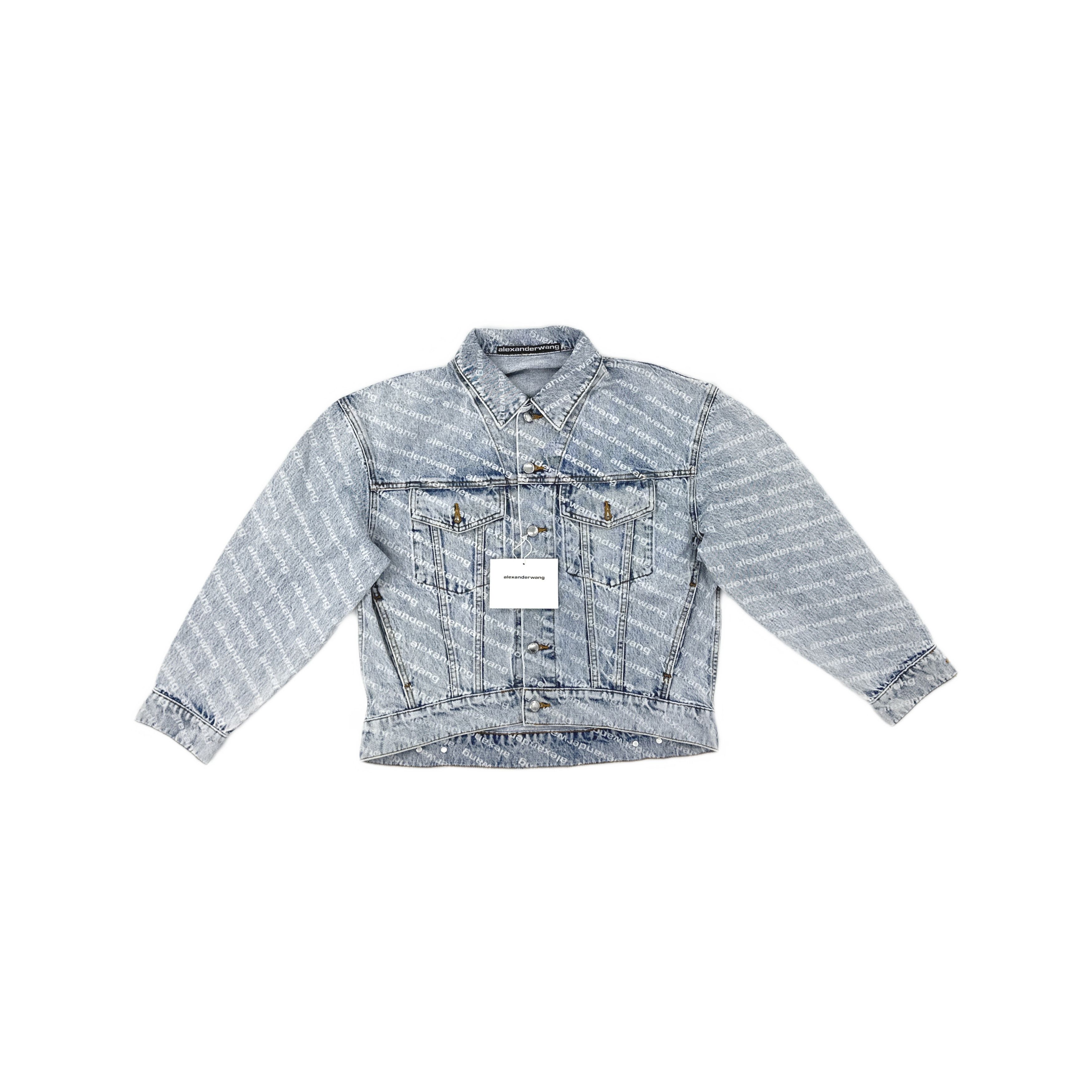 Alexander Wang Alexander Wang Logo Denim Jacket Size S Size S / US 4 / IT 40 - 1 Thumbnail