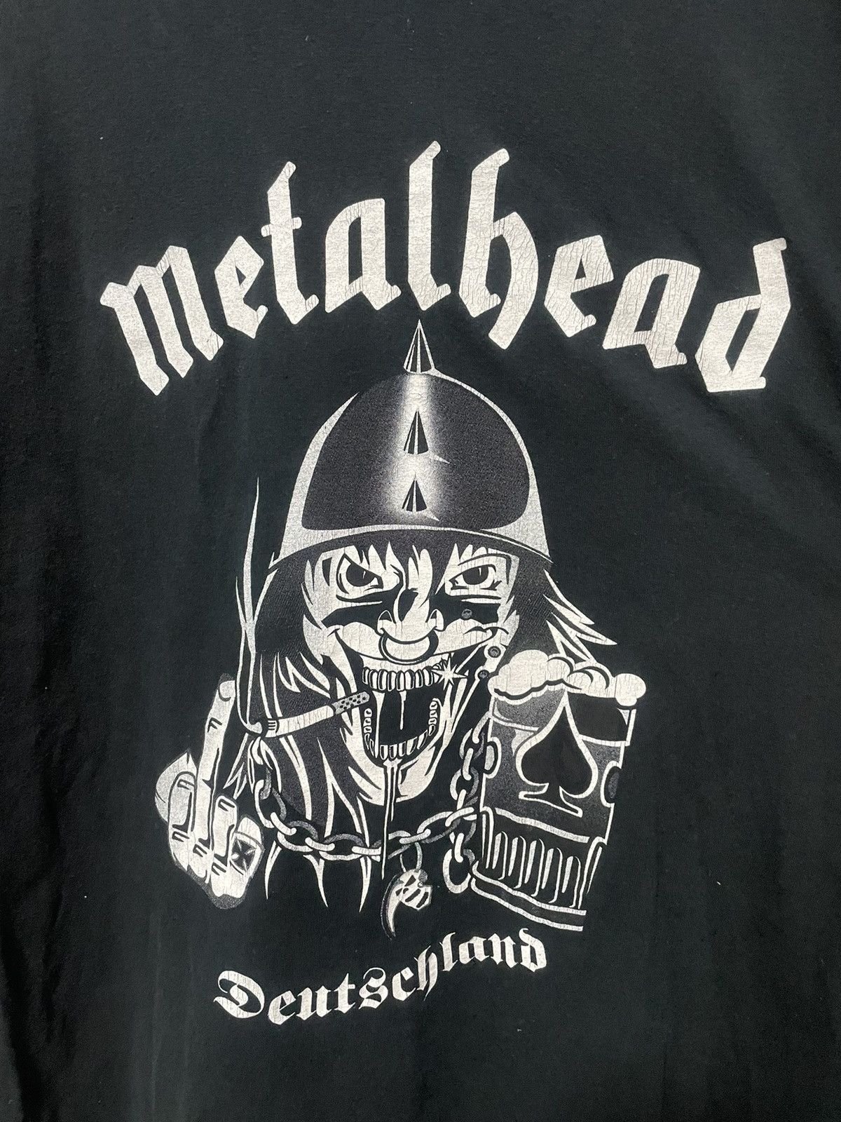 Band Tees Vintage 90s Metalhead Deutschland Heavy Metal Band Tee Size US XL / EU 56 / 4 - 3 Thumbnail