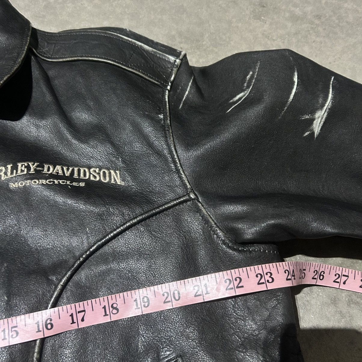 Harley Davidson Vintage harley davidson leather zip up jacket Size US L / EU 52-54 / 3 - 7 Thumbnail