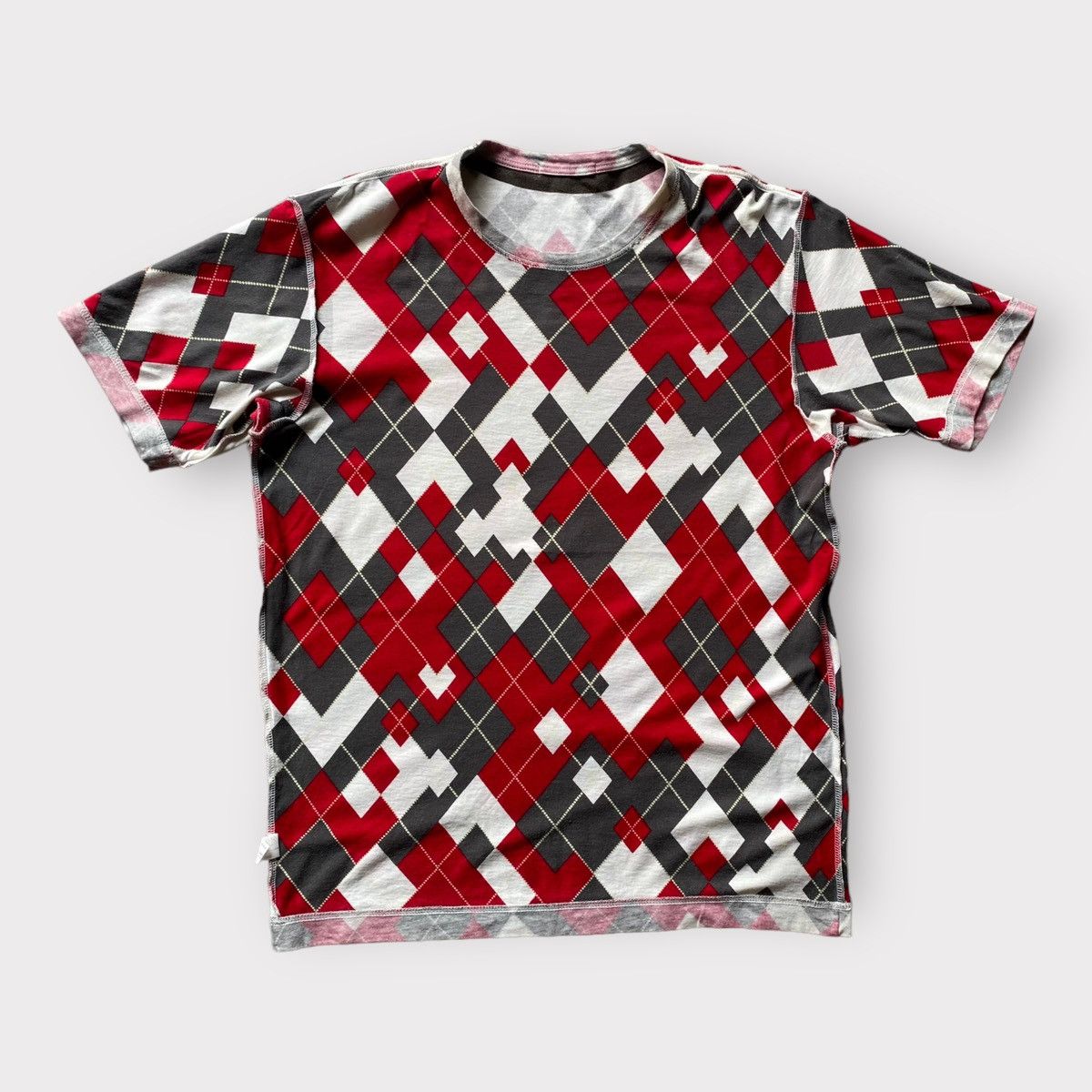 Issey Miyake SS 2001 Inside out diamond cut print t shirt Size US S / EU 44-46 / 1 - 4 Thumbnail