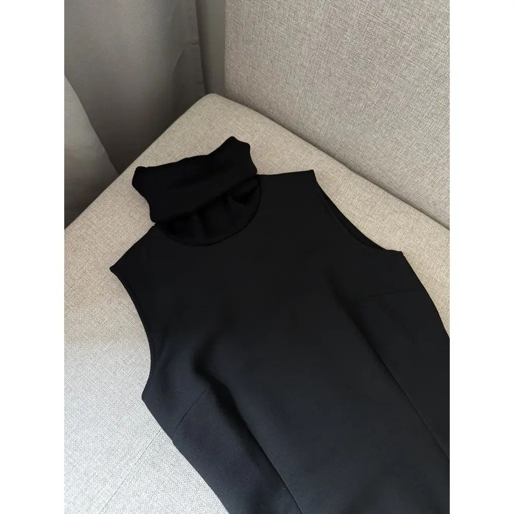 Dolce & Gabbana Dolce & Gabbana Vintage Black Wool Midi Dress Size IT 42 Size M / US 6-8 / IT 42-44 - 3 Thumbnail