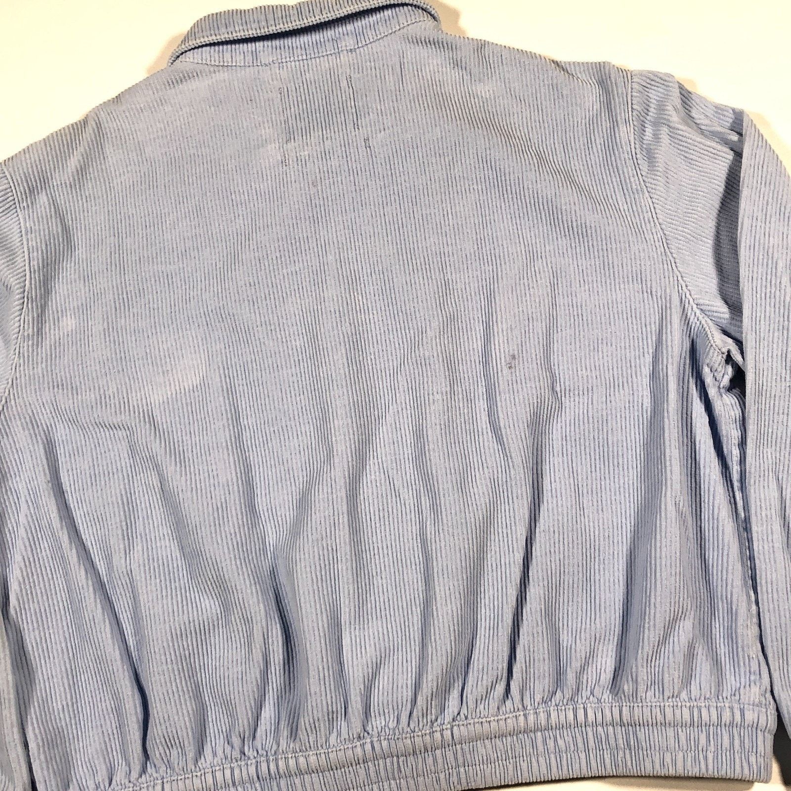 Urban Outfitters Urban Outfitters Light Blue Full-Zip Corduroy Jacket Womens Size M / US 6-8 / IT 42-44 - 7 Thumbnail