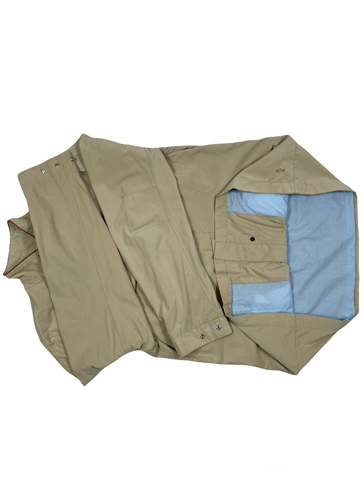 Paul & Shark Vintage P&S Logo Yachting Italy Nylon Long Sleeve Coat Jacket Parka Trench Size M / US 6-8 / IT 42-44 - 9 Thumbnail