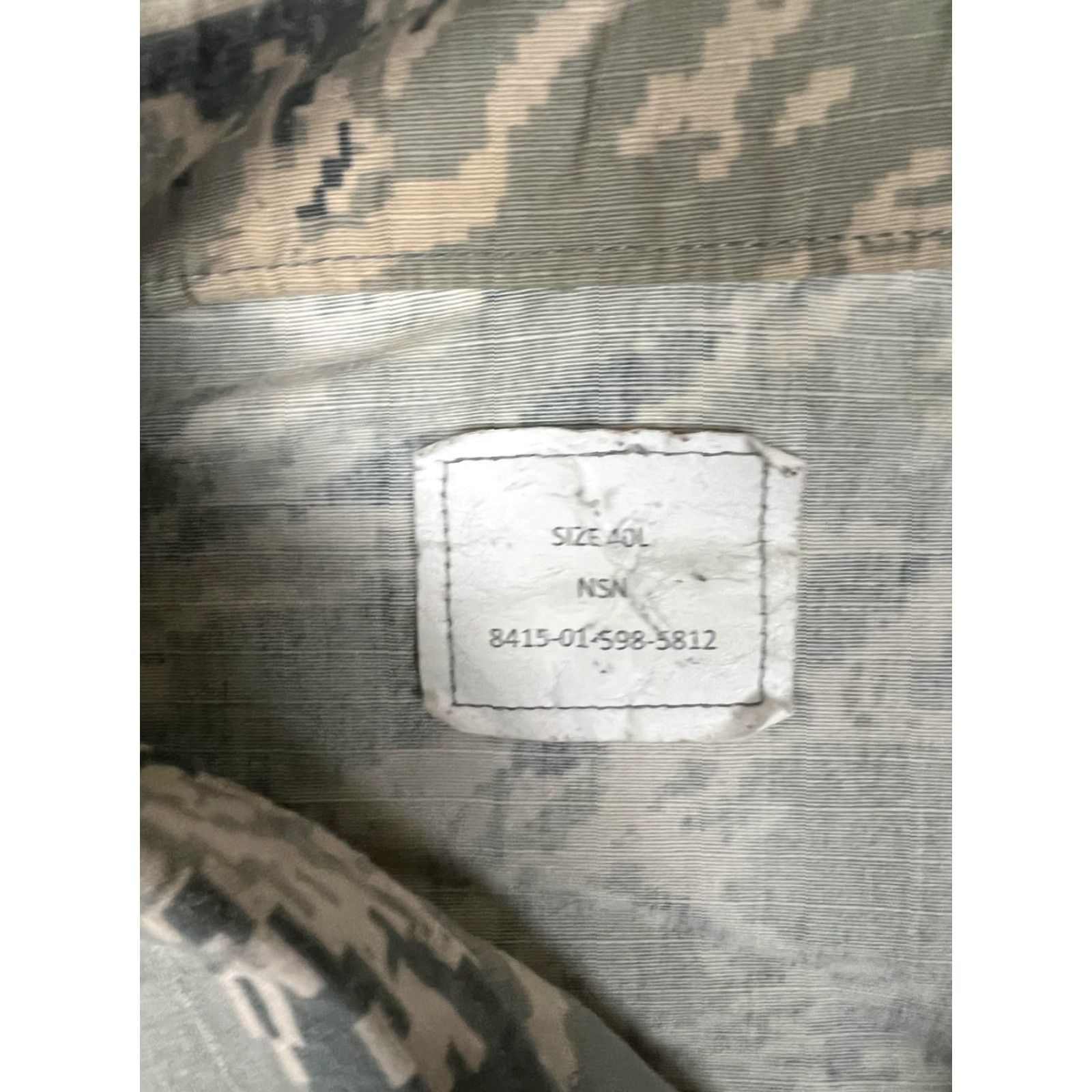 Vintage US Air Force Coat Mens 40 Long ABU Tiger Stripe Camo Utility Duty Jacket Shirt Womenless Size US XXS / EU 40 - 5 Thumbnail