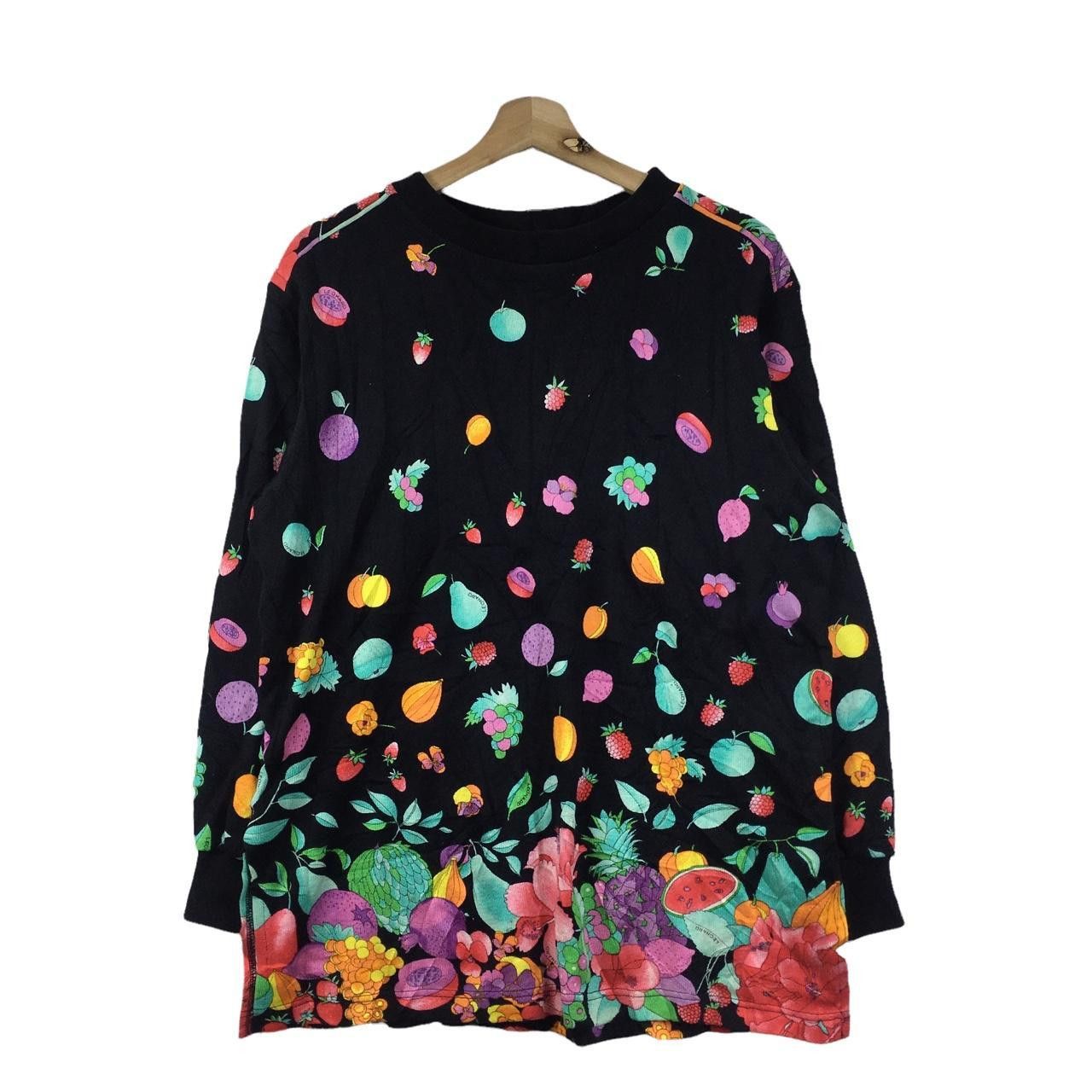 Vintage Vtg LEONARD SPORTS ITALY All Over Print Fruits Floral Size M / US 6-8 / IT 42-44 - 1 Thumbnail