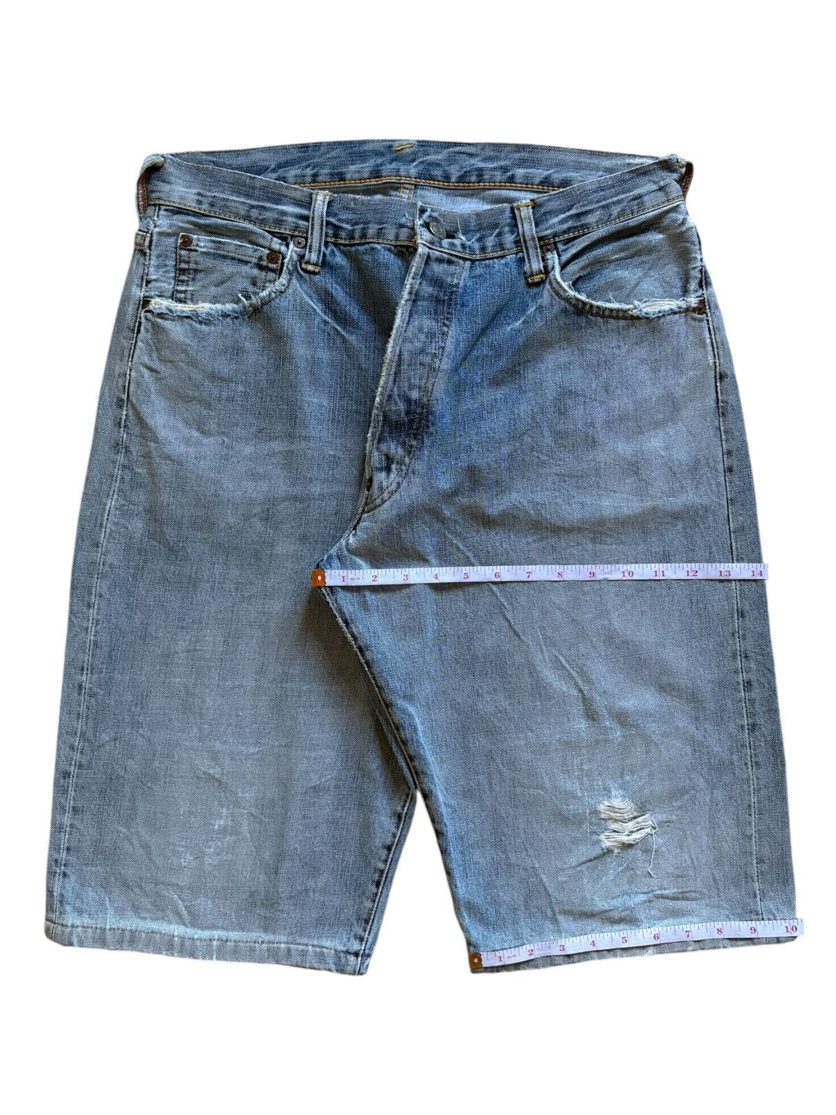 Evisu × Japanese Brand Vintage Japanese Evisu Seagulls Blue Wash Jean Shorts Size US 33 - 15 Thumbnail