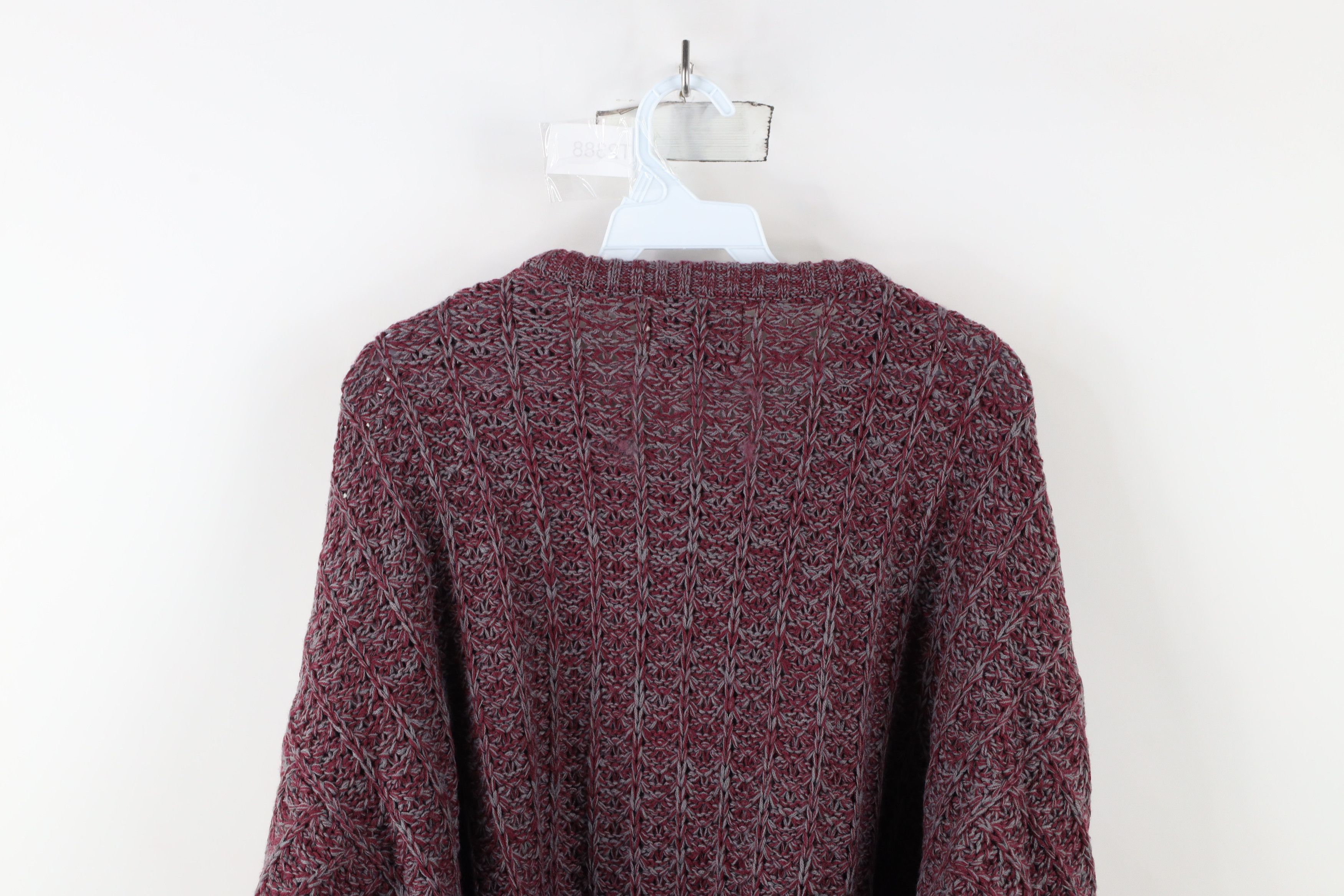 Vintage Vintage 90s Streetwear Chunky Ribbed Knit Crewneck Sweater Size US XXL / EU 58 / 5 - 7 Thumbnail