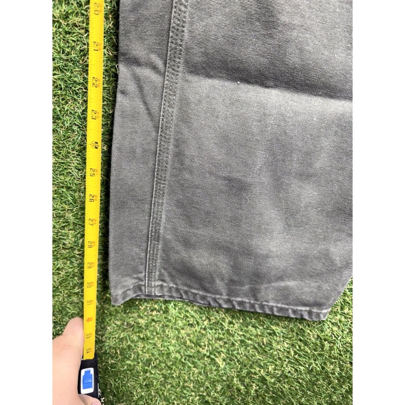 Carhartt VINTAGE Carhartt Pants Mens 38x32 Green Carpenter Duck Canvas Work B11MOS Relaxed Straight Denim? No Size US 38 / EU 54 - 5 Thumbnail