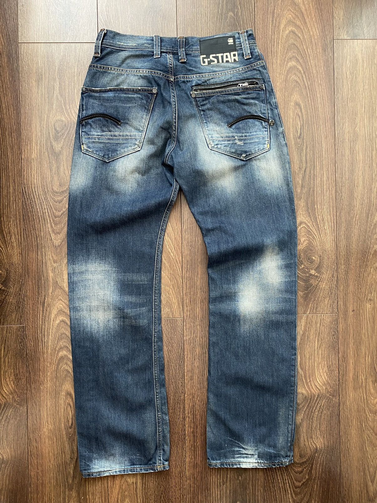 G-Star × Vintage Vintage G-Star Raw Faded Denim Jeans Japanese Y2K Size 30/32 Size US 32 / EU 48 - 3 Thumbnail