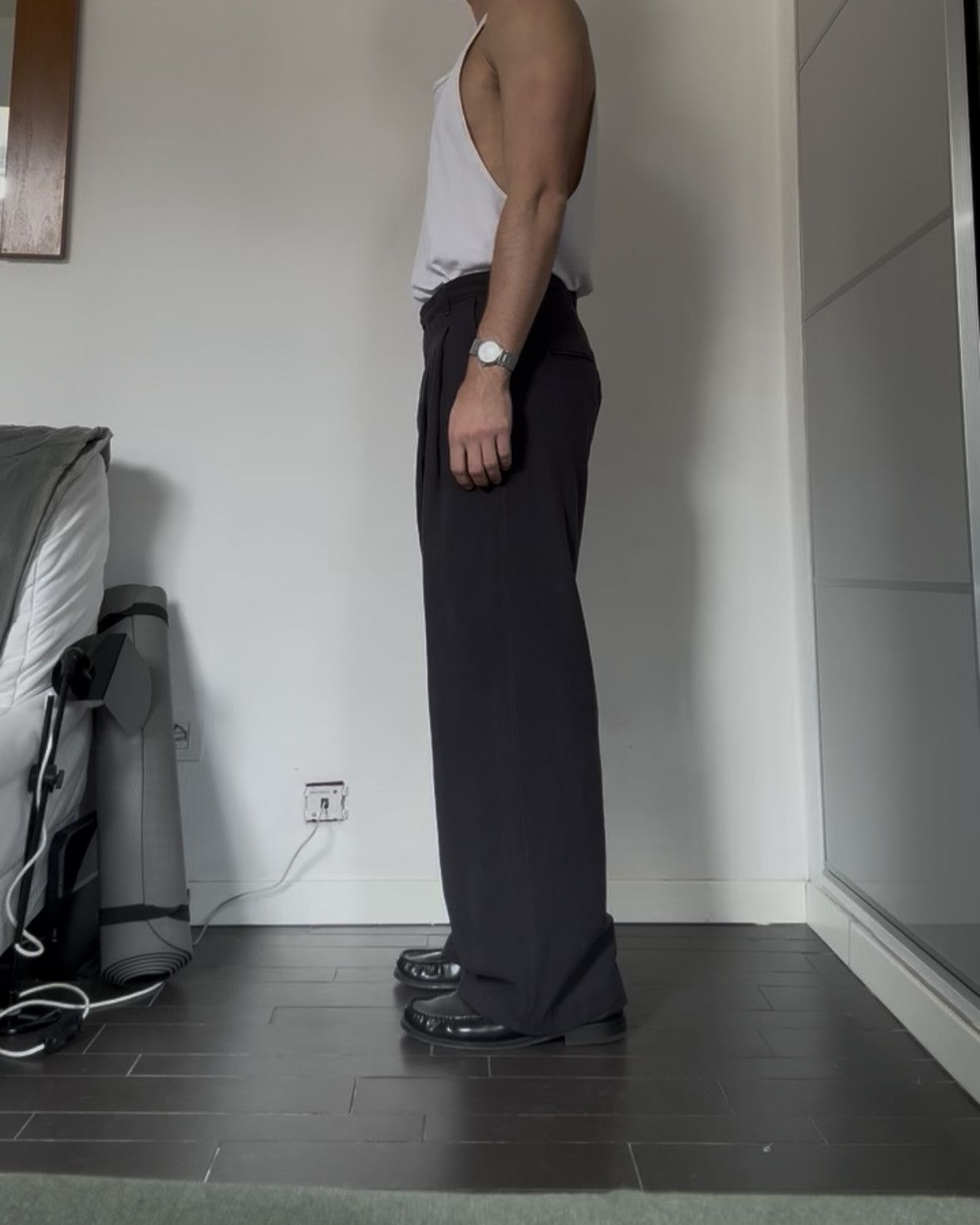 Japanese Brand Japanese Silk-Linen Pleated Wide-Leg Loose Straight Trousers Size US 32 / EU 48 - 3 Thumbnail