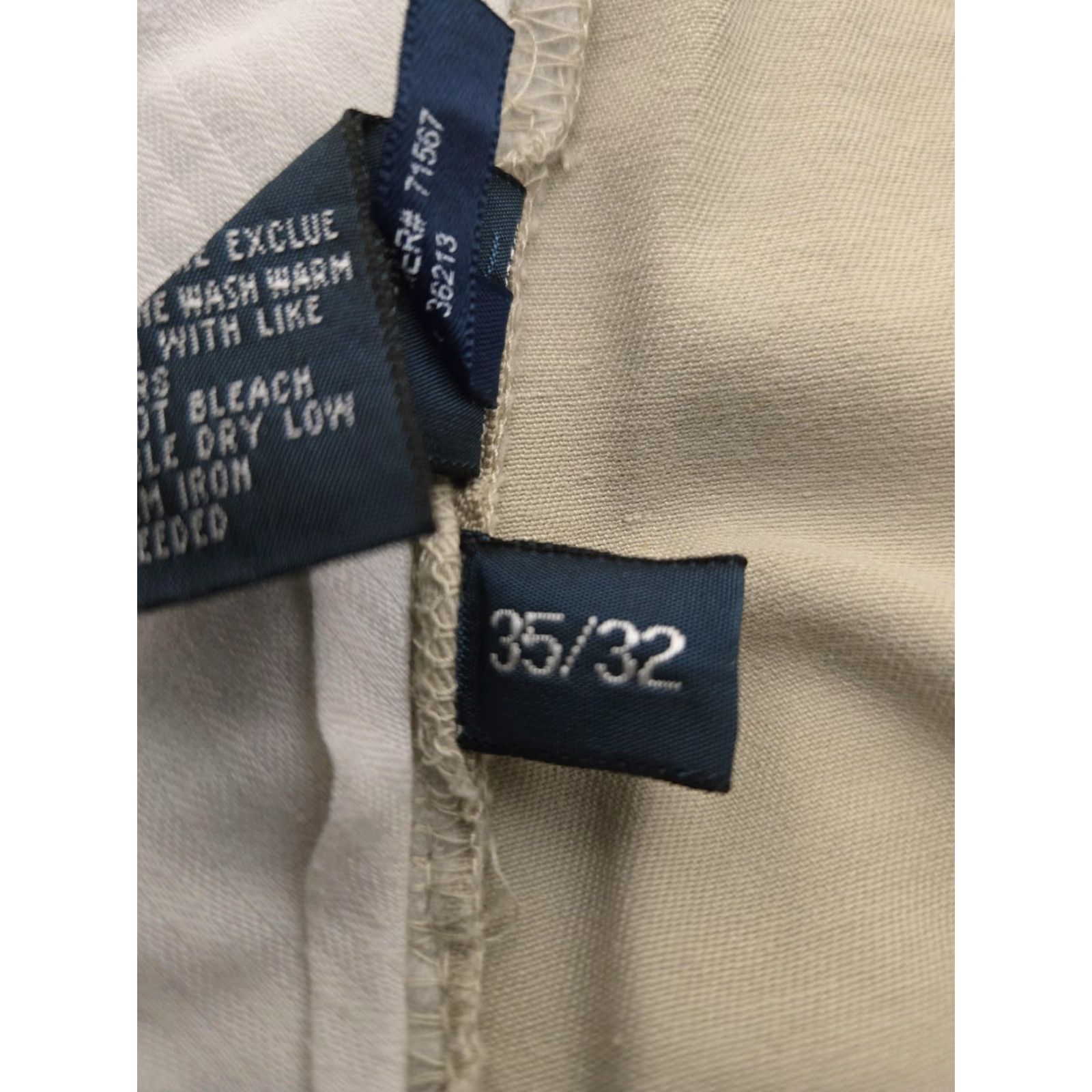 Polo Ralph Lauren Polo Ralph Lauren Pants Mens 35x32 Chino Flat Front Cotton Khaki Suffield Beige Pony Flat Front Casual Trousers Size US S / EU 44-46 / 1 - 7 Thumbnail