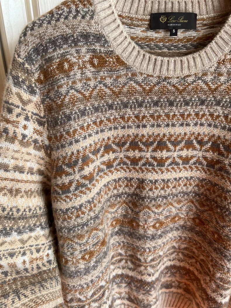 Loro Piana LORO PIANA Cashmere Fel Island sweaters Size S / US 4 / IT 40 - 3 Thumbnail