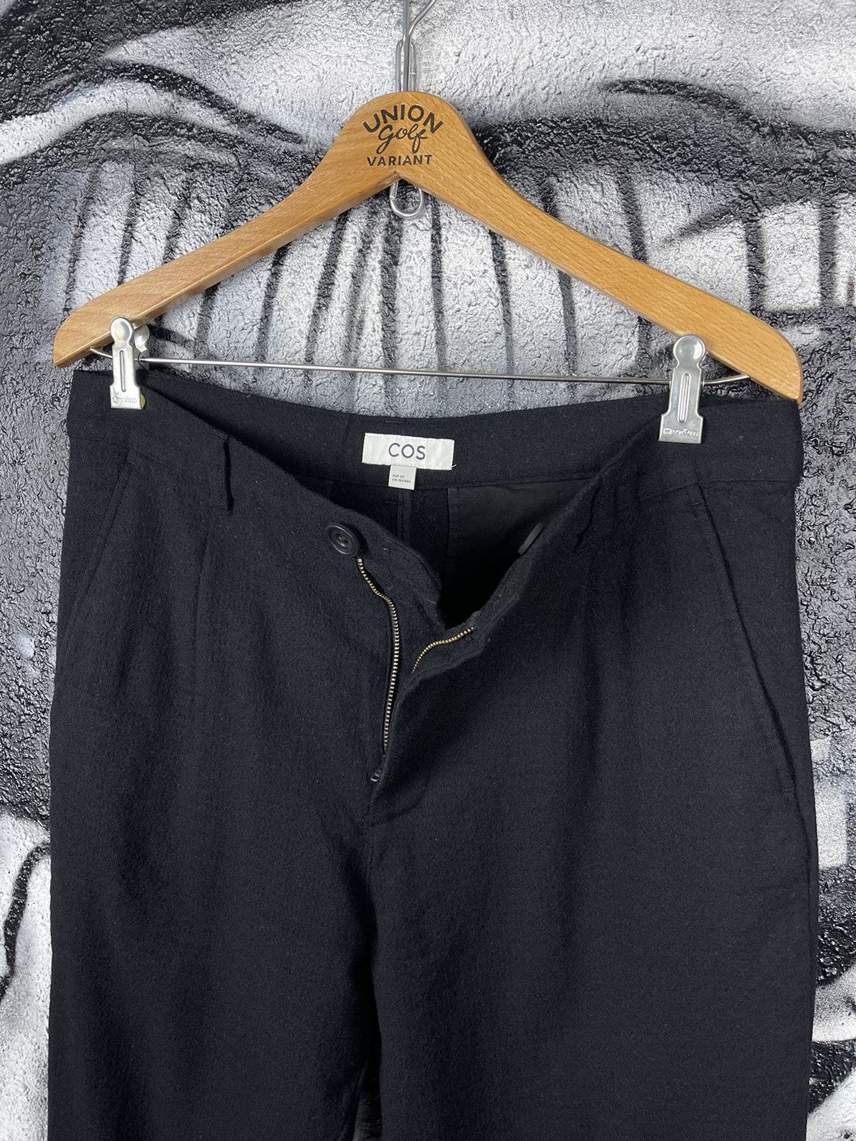Cos COS Classic Slim Fit Black Wool Trousers Pants Men’s Size 50 Size US 32 / EU 48 - 2 Thumbnail
