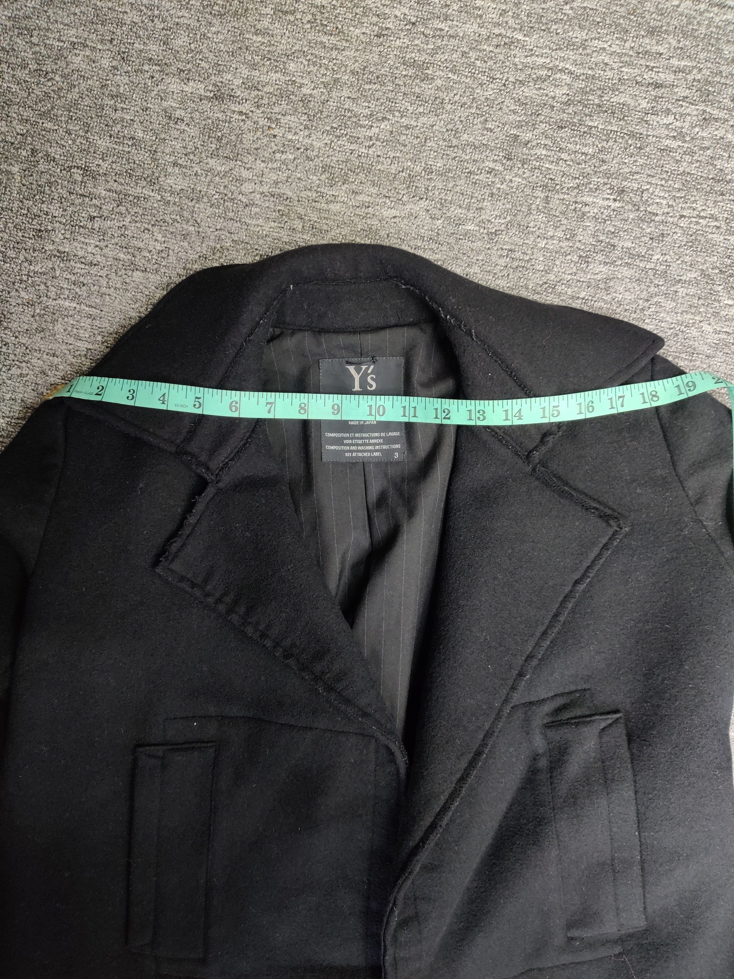 Yohji Yamamoto Nice ❗ Vintage Y's Yohji Yamamoto Wool French Coat Jacket Size US L / EU 52-54 / 3 - 16 Thumbnail