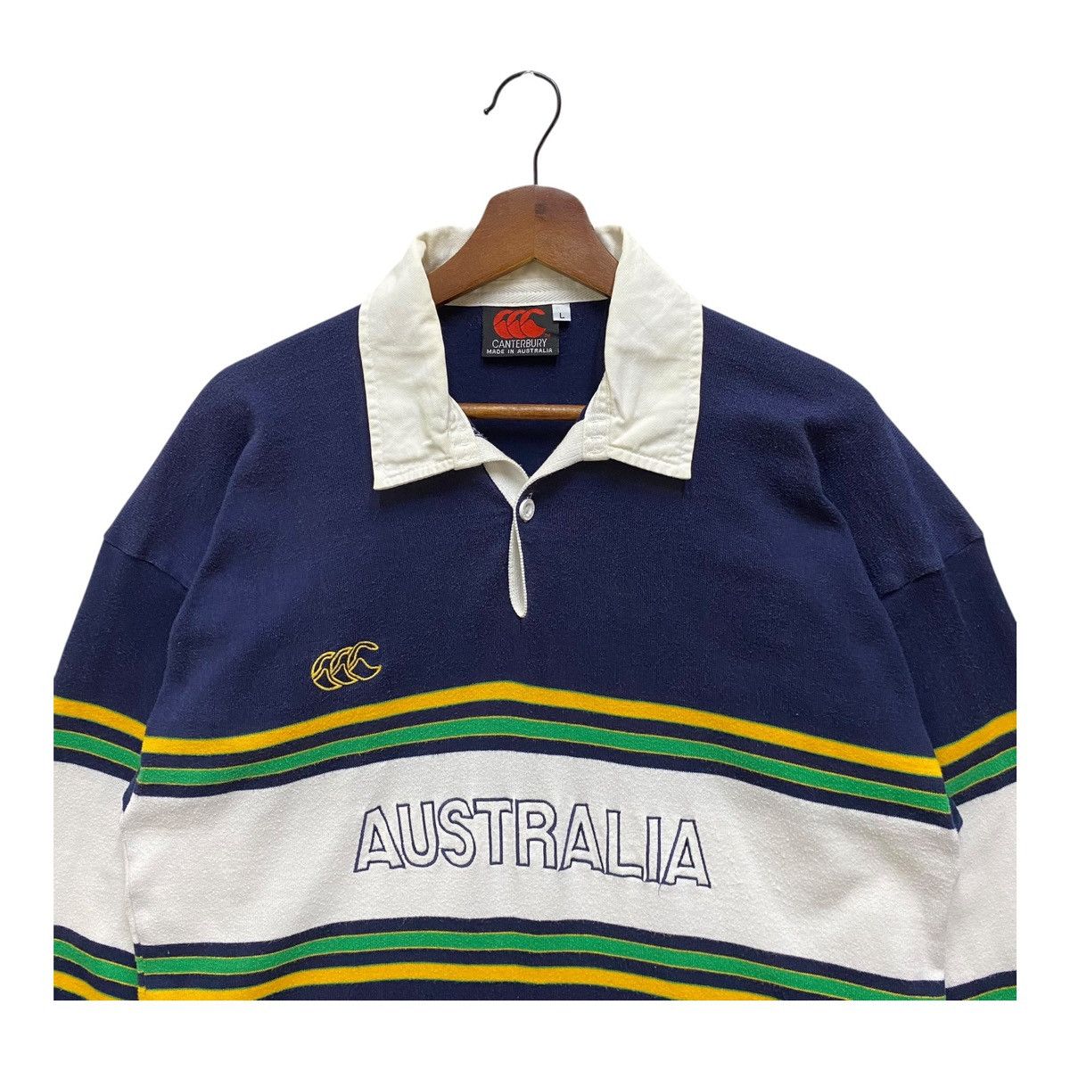 Canterbury of New Zealand Vintage Canterbury Australia Rugby Jersey Made in Australia Size US L / EU 52-54 / 3 - 2 Thumbnail