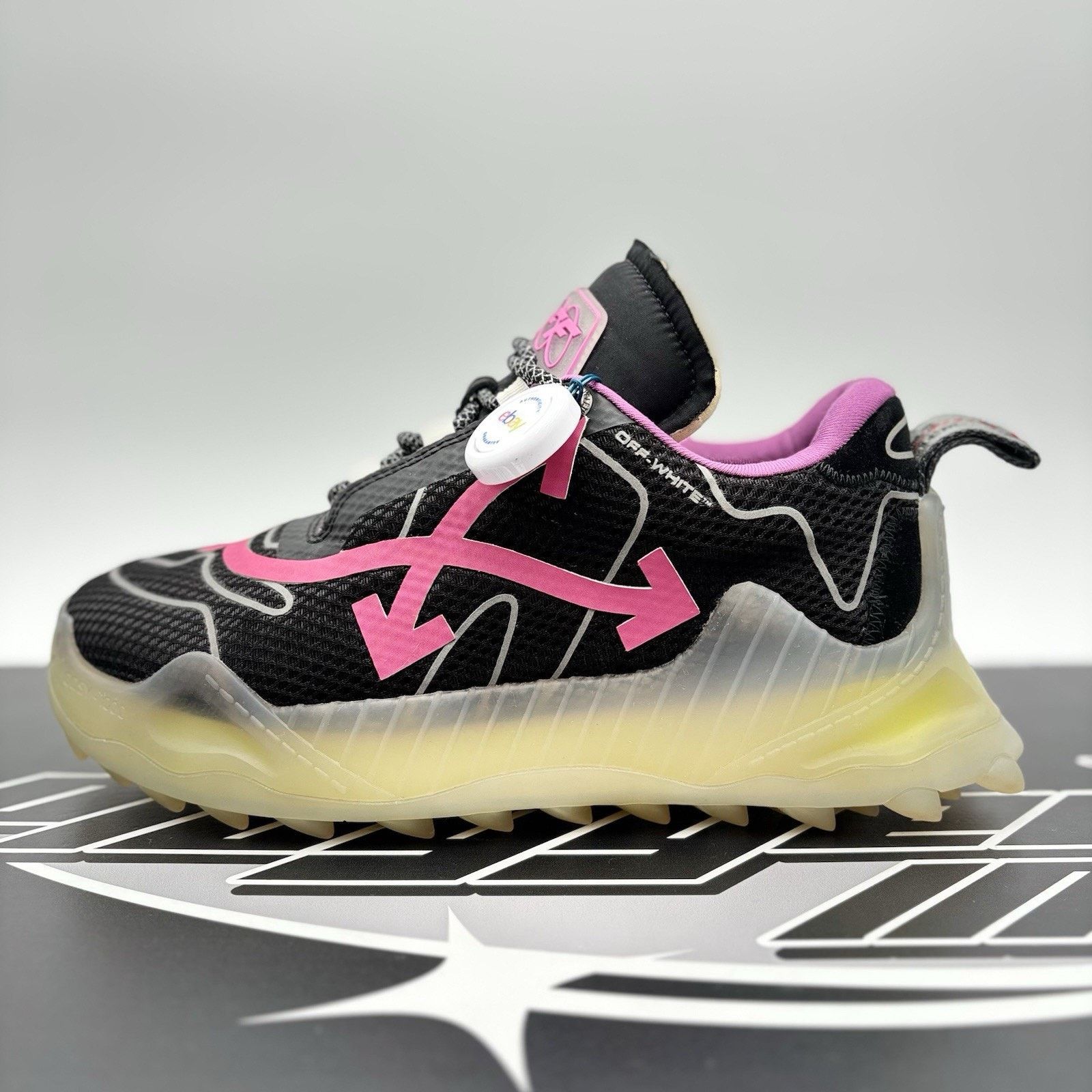 Off-White Off-White Odsy-1000 ' Transparent Fuchsia ' | SUPER CLEAN! Size US 9 / EU 42 - 12 Thumbnail