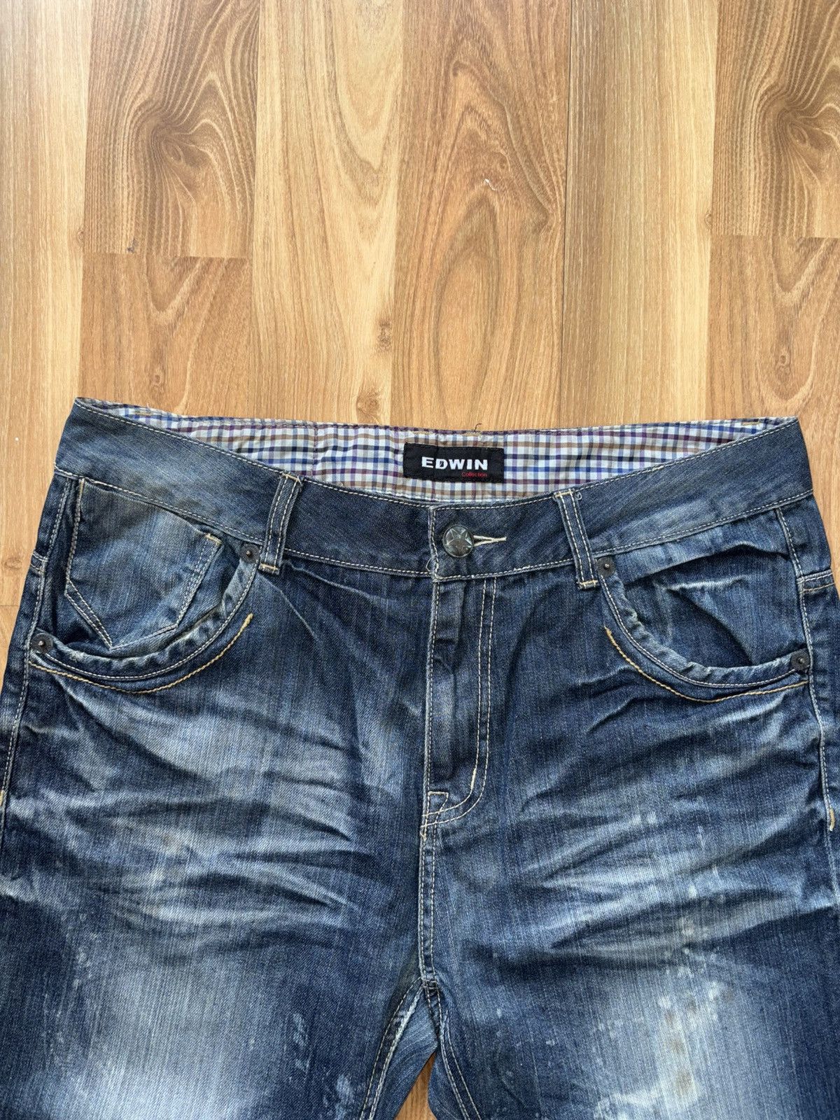 Edwin Vintage Edwin x Japanese brand x Streetwear Jeans Size US 36 / EU 52 - 2 Thumbnail