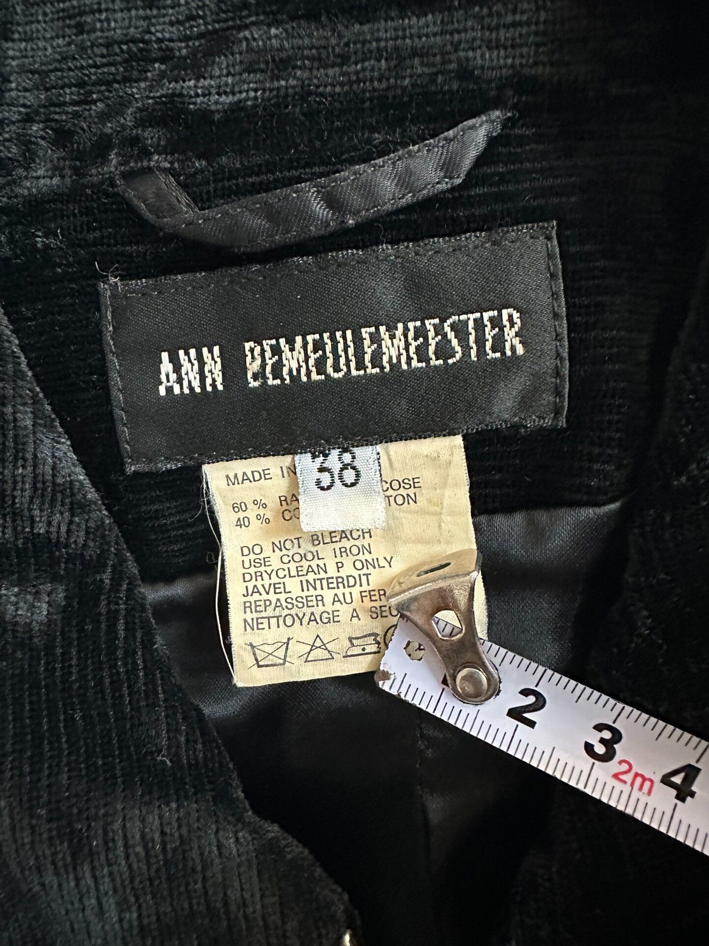 Ann Demeulemeester Ann demeulemeester Early velvet jacket| Size L / US 10 / IT 46 - 8 Thumbnail