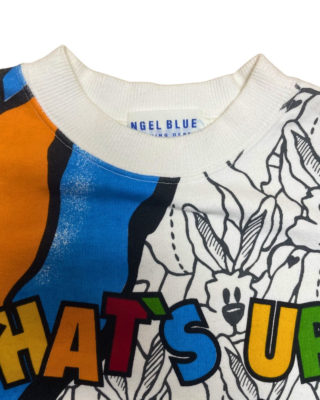 Angel Blue Angel Blue “What’s Up?” Big Graphic Character Sweatshirt Size L / US 10 / IT 46 - 3 Thumbnail
