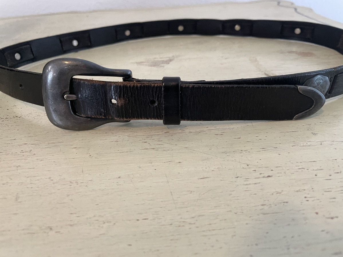 Cole Haan × Vintage Conch Embellished Belt Size 36 - 4 Thumbnail