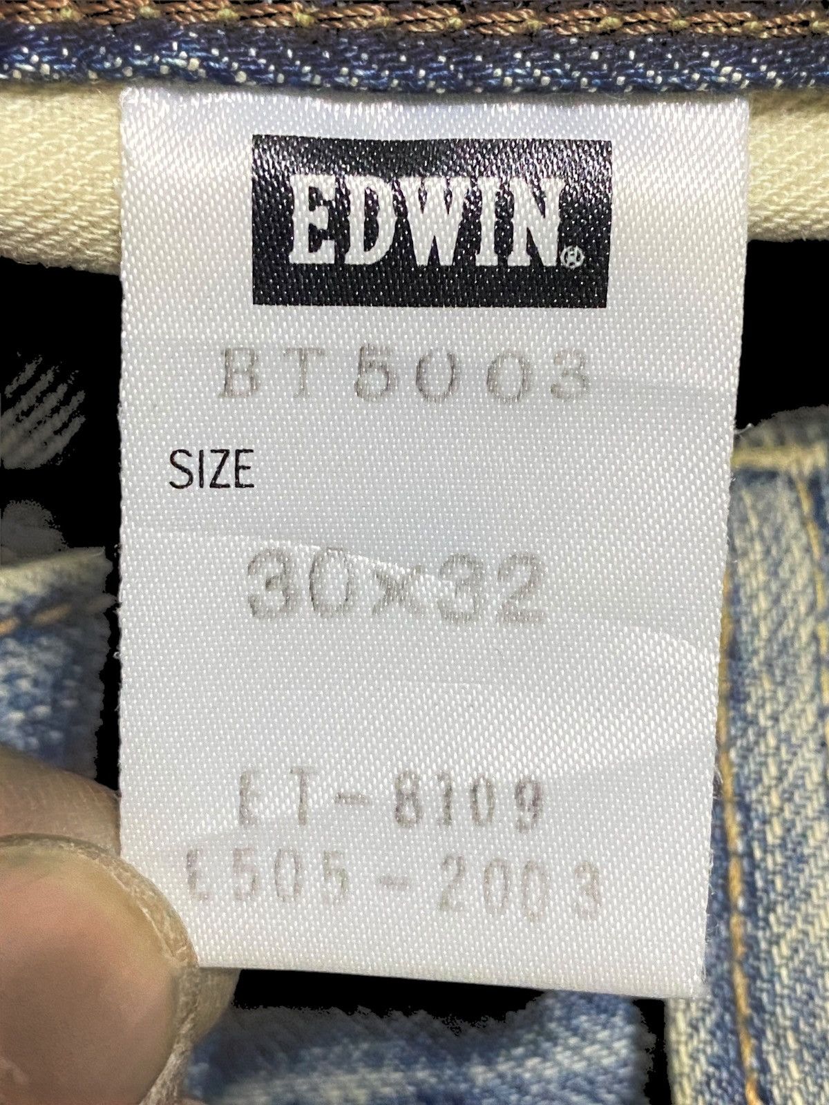 Edwin Vintage Edwin Blue Trip Grunge Distressed Loose Jeans Size US 33 - 16 Thumbnail
