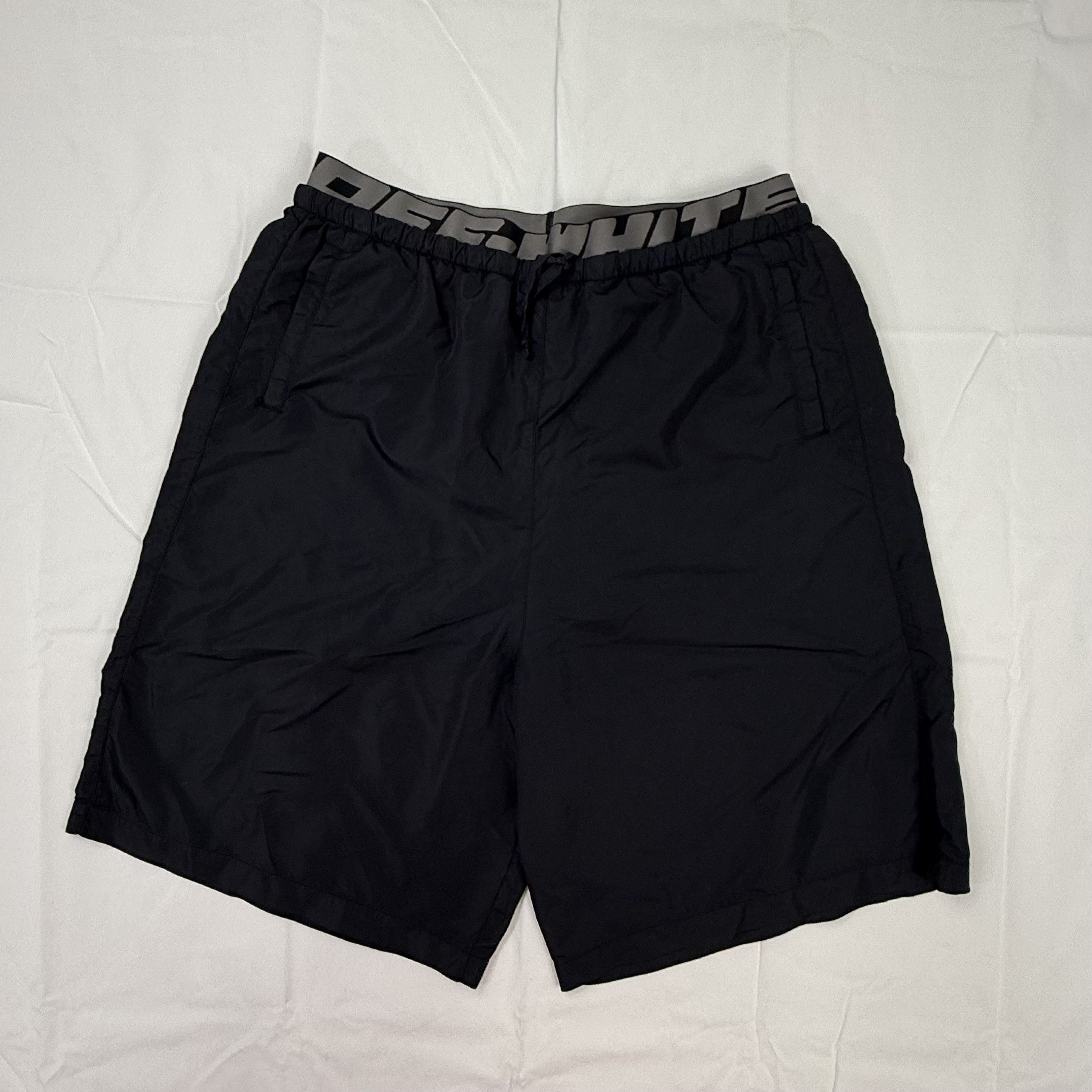 Off-White Off-White Black Industrial Logo Waistband Shorts Men's Large Size US 34 / EU 50 - 1 Thumbnail