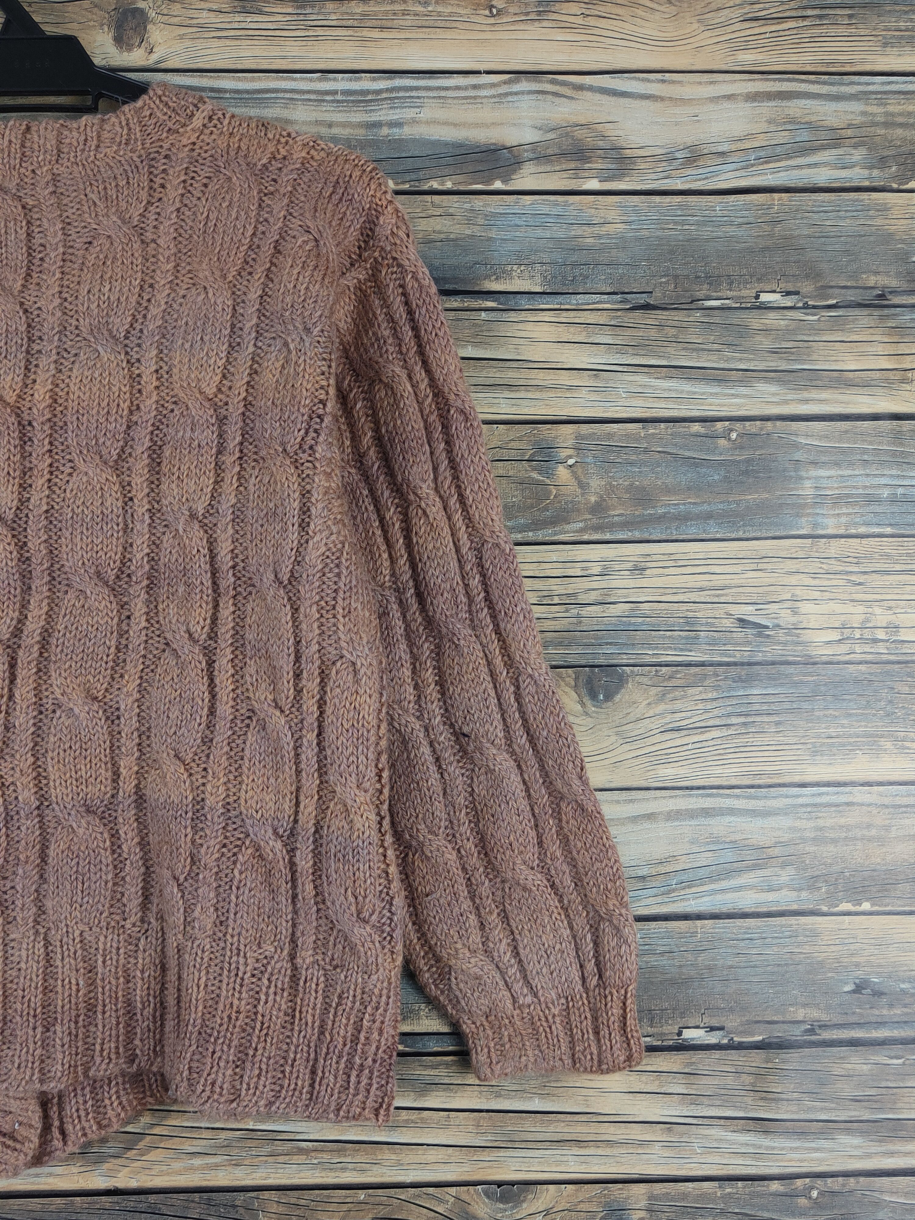 Japanese Brand Japan vintage faded Brown ripped Knitwear Cardigan #W1231 Size S / US 4 / IT 40 - 11 Thumbnail
