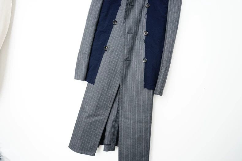 Comme des Garcons Comme des Garcons Spliced medium-long coat, gold ingot col Size S / US 4 / IT 40 - 6 Thumbnail