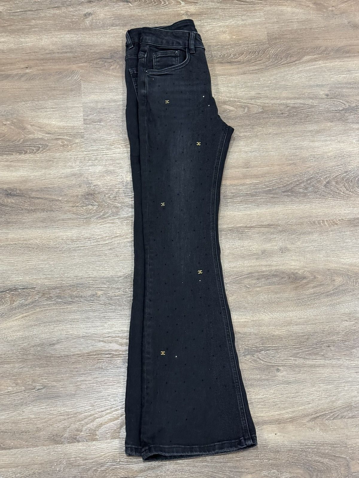 Japanese Brand Bedazzled Flare Denim Jeans Size US 30 / EU 46 - 9 Thumbnail