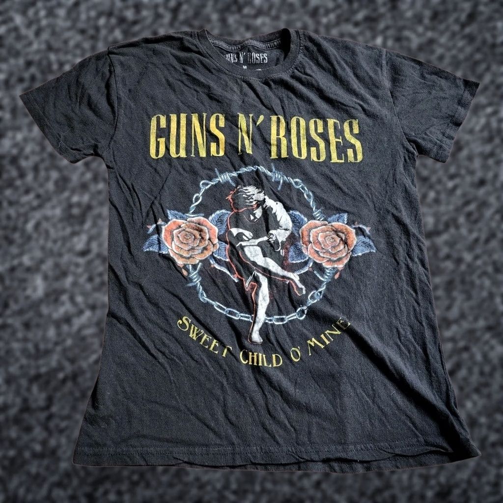 Vintage Womens M Guns N Roses Sweet Child O Mine T Shirt Rock Band Tee Size M / US 6-8 / IT 42-44 - 1 Thumbnail