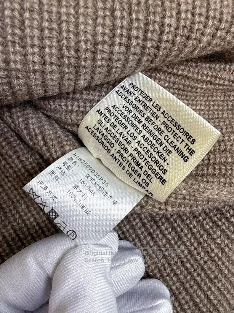 Hermes Hermes Caramel Color Patchwork Cashmere Knit Dress Size XS / US 0-2 / IT 36-38 - 5 Thumbnail