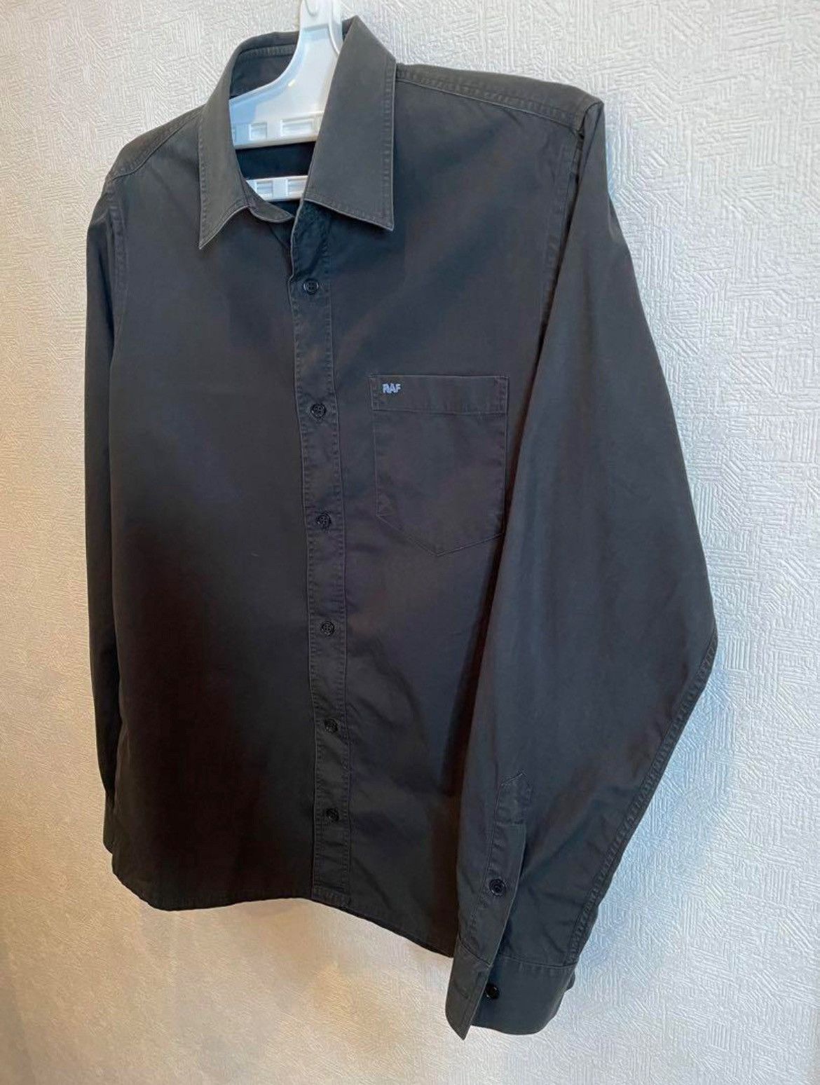 Raf by Raf Simons RAF Simons Shirt Men’s Black Logo Cotton Size US S / EU 44-46 / 1 - 2 Thumbnail