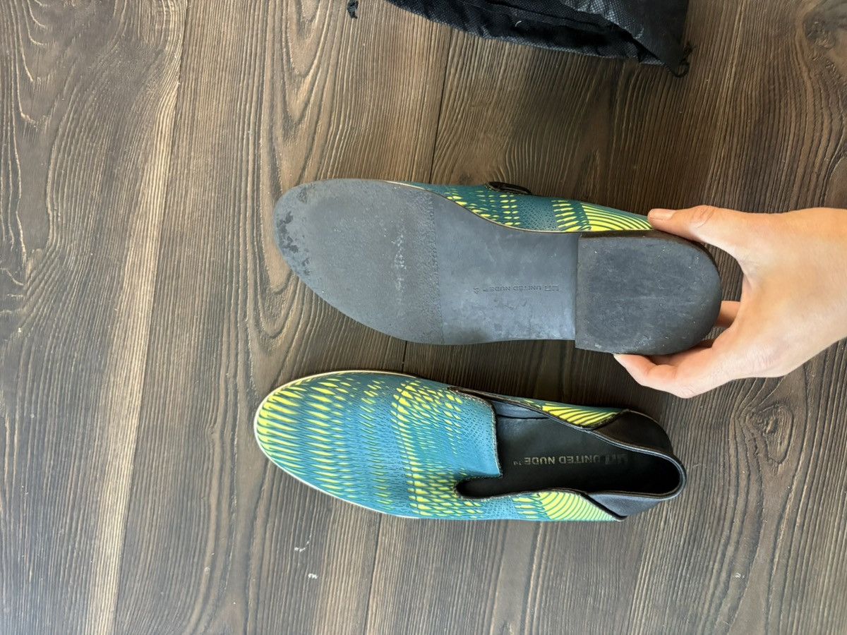 UNITED NUDE United Nude Geometric Print Leather Slip-On Loafers Size US 10 / EU 43 - 3 Thumbnail
