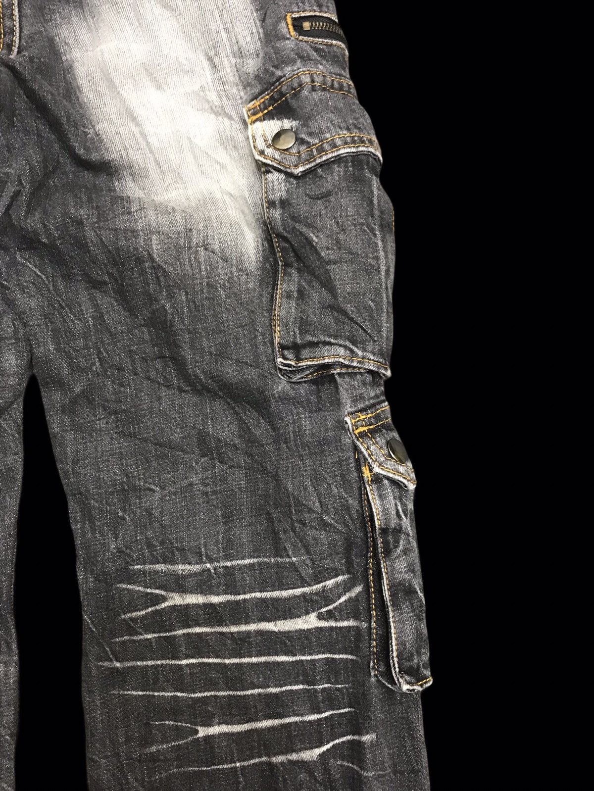 Seditionaries 💥DENIM ART💥VOMANIE INSANE FADES MULTIPOCKETS DENIM F372 Size US 29 - 11 Thumbnail